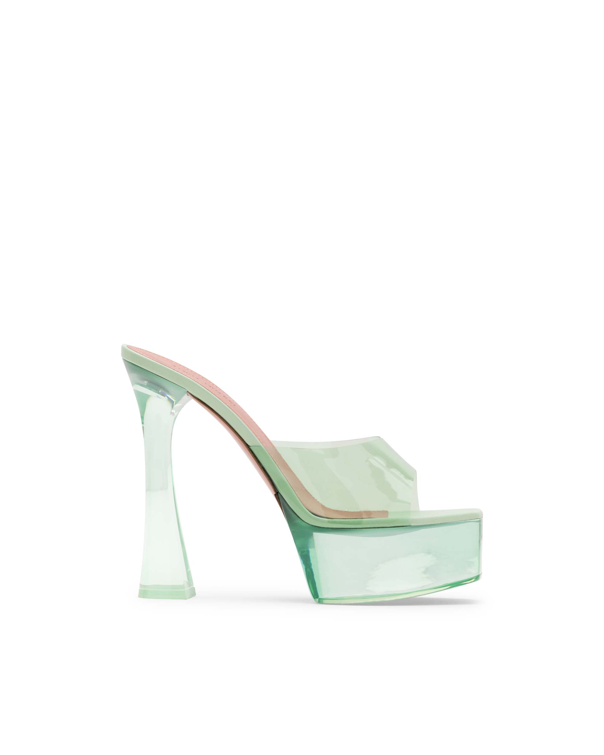 Dalida Glass PVC Platform Sandals - DIHSAN