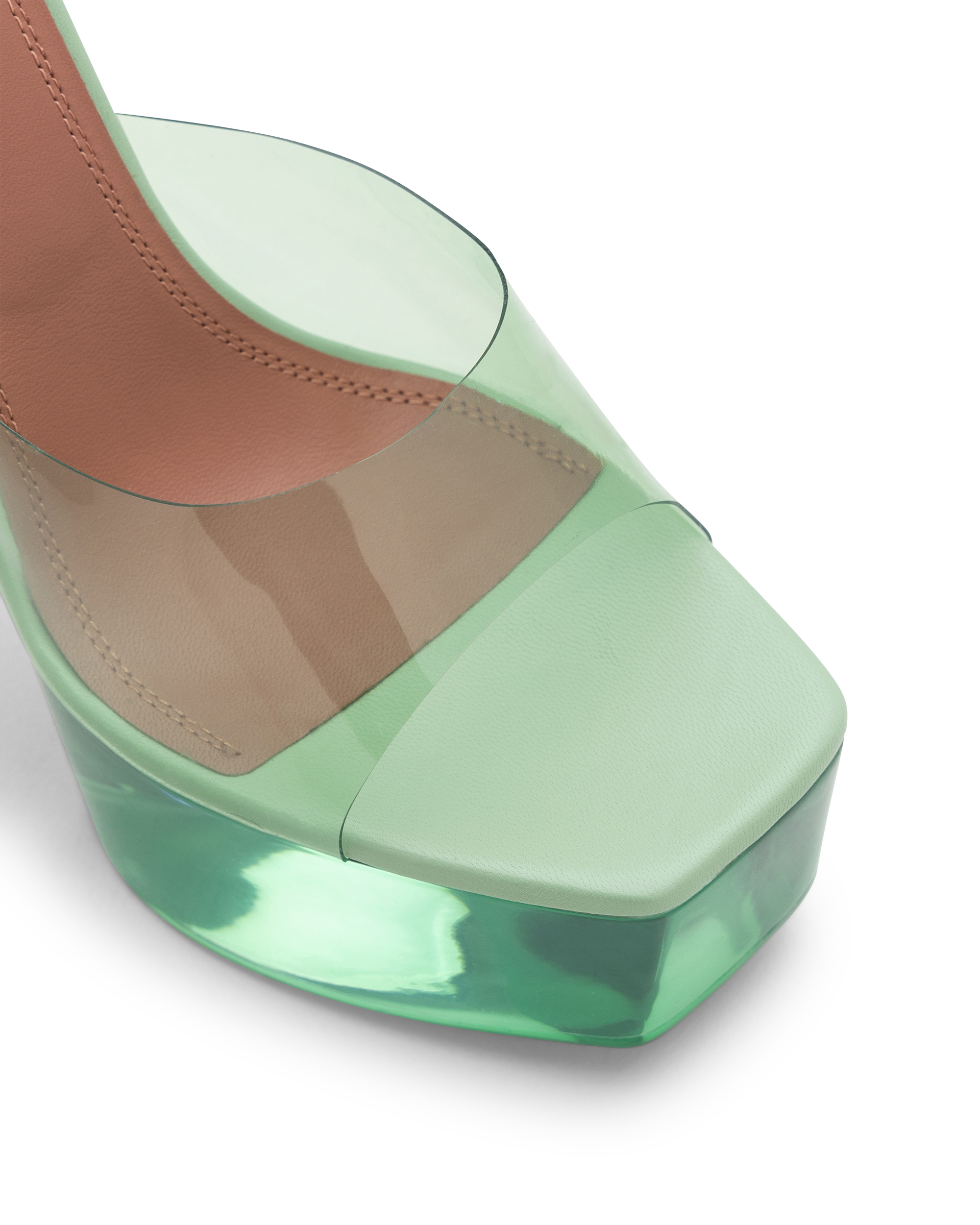 Dalida Glass PVC Platform Sandals