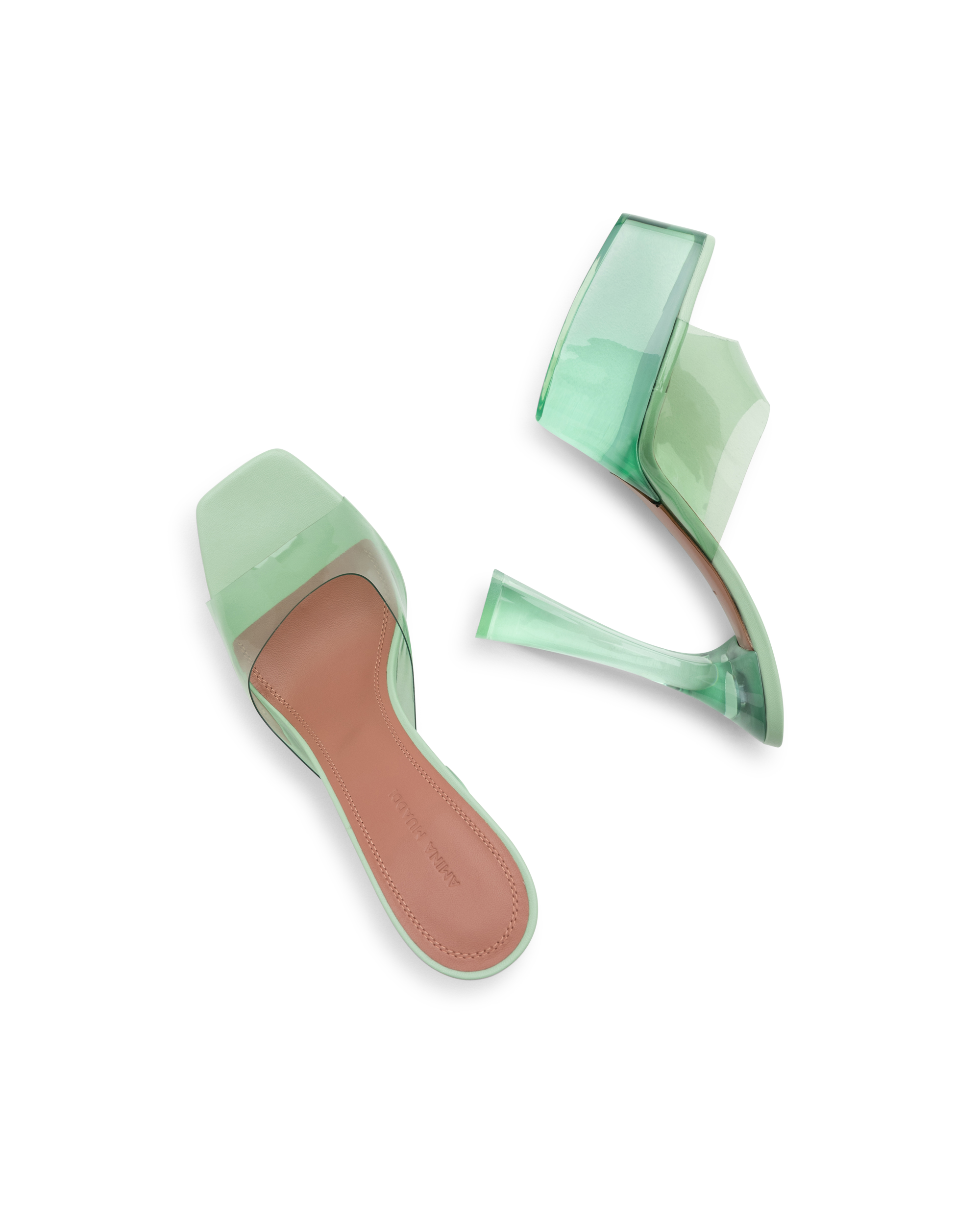 Dalida Glass PVC Platform Sandals - DIHSAN