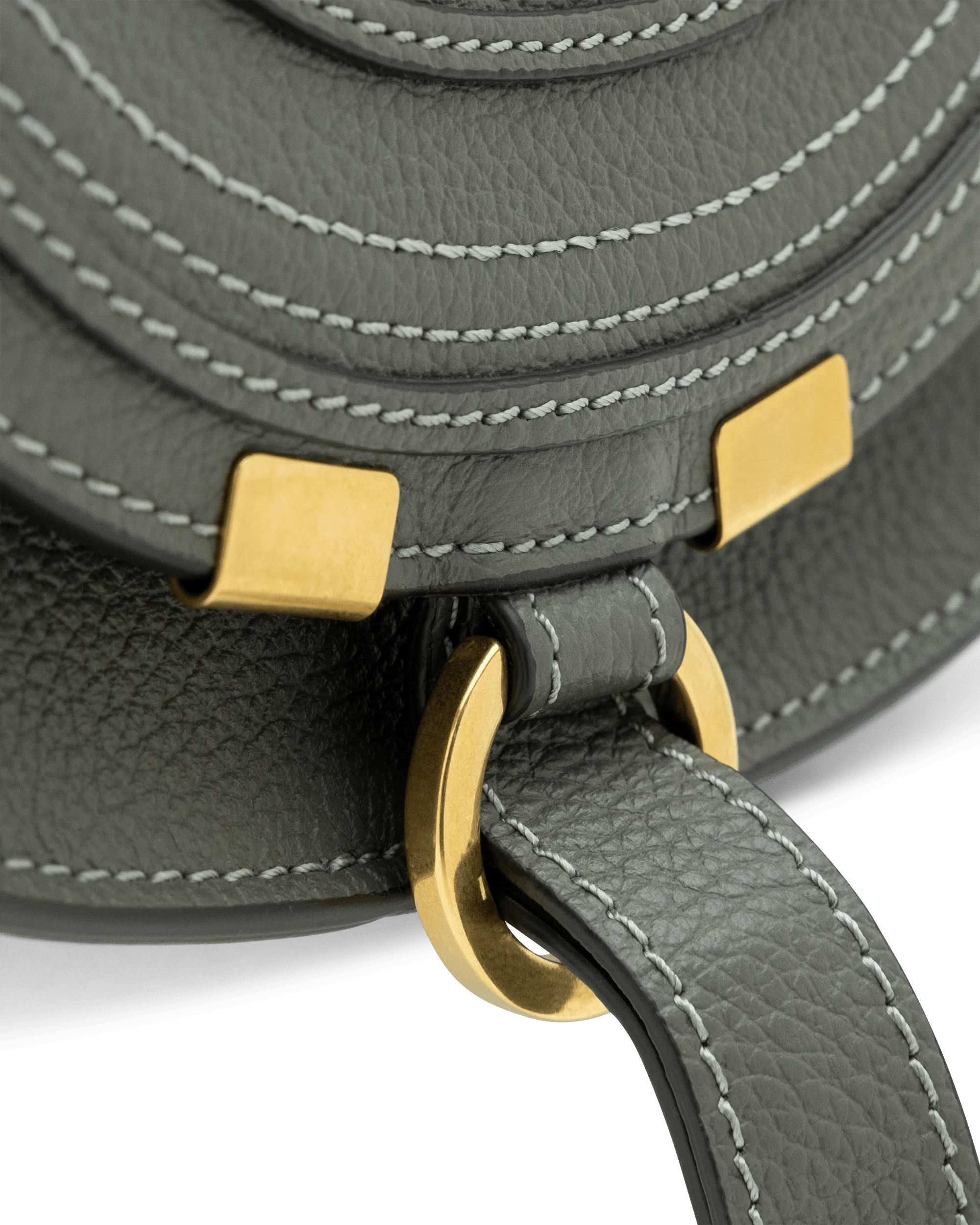 Small Marcie Leather Saddle Bag