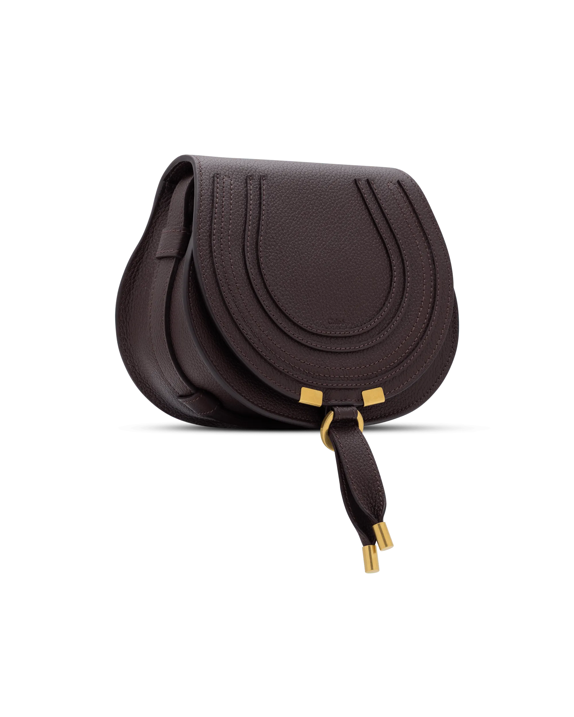 Small Marcie Leather Saddle Bag