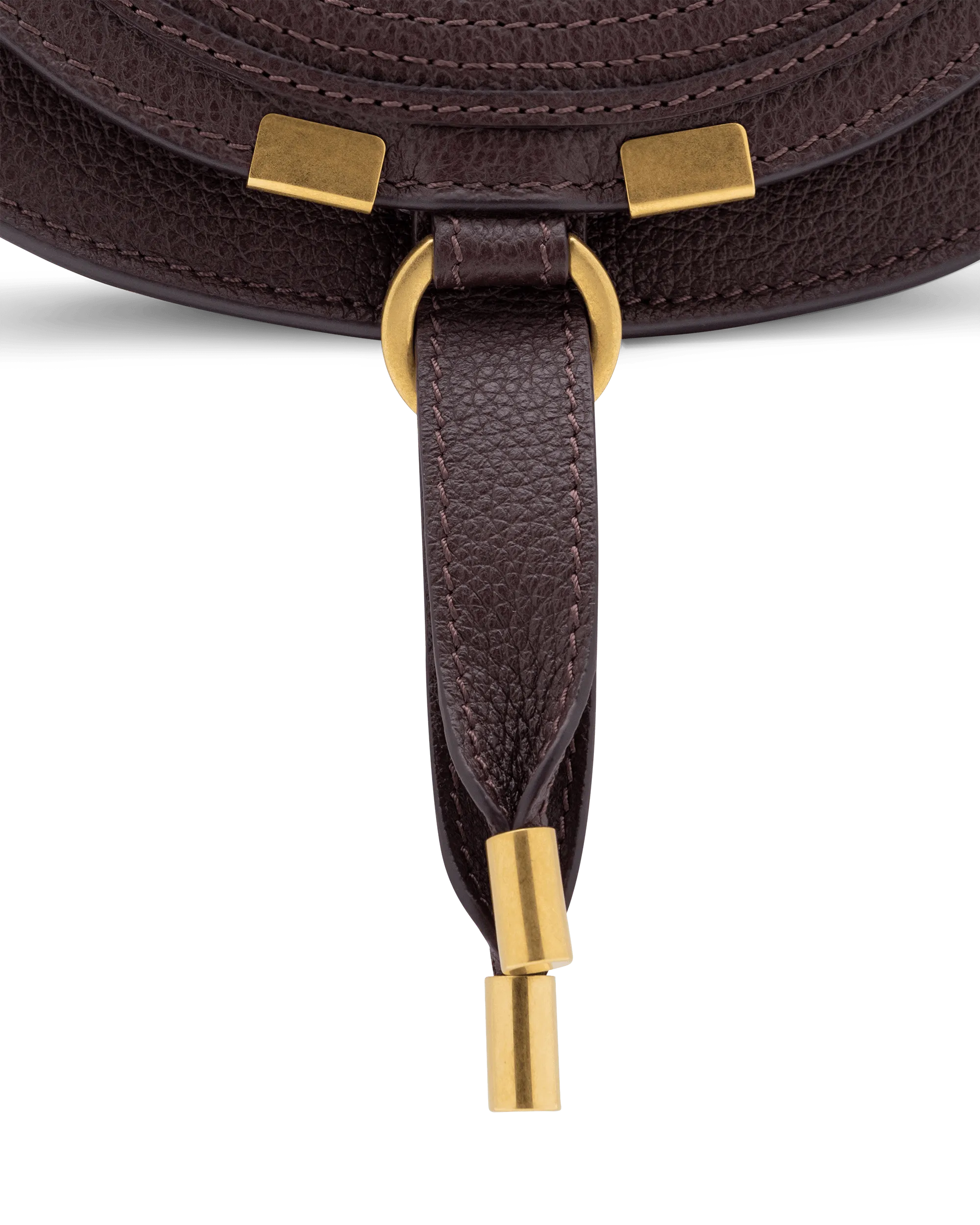 Small Marcie Leather Saddle Bag