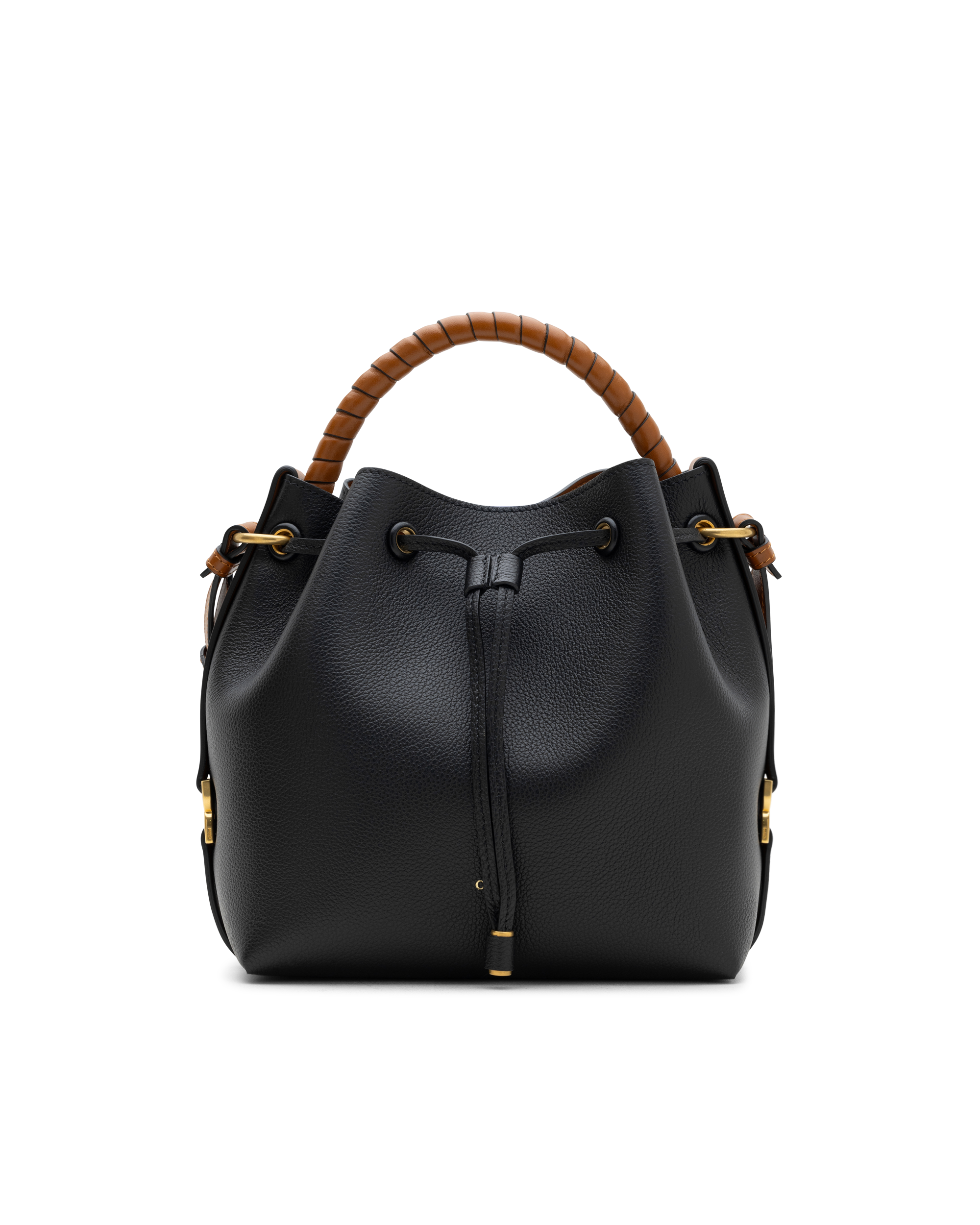 Marcie Leather Bucket Bag - DIHSAN