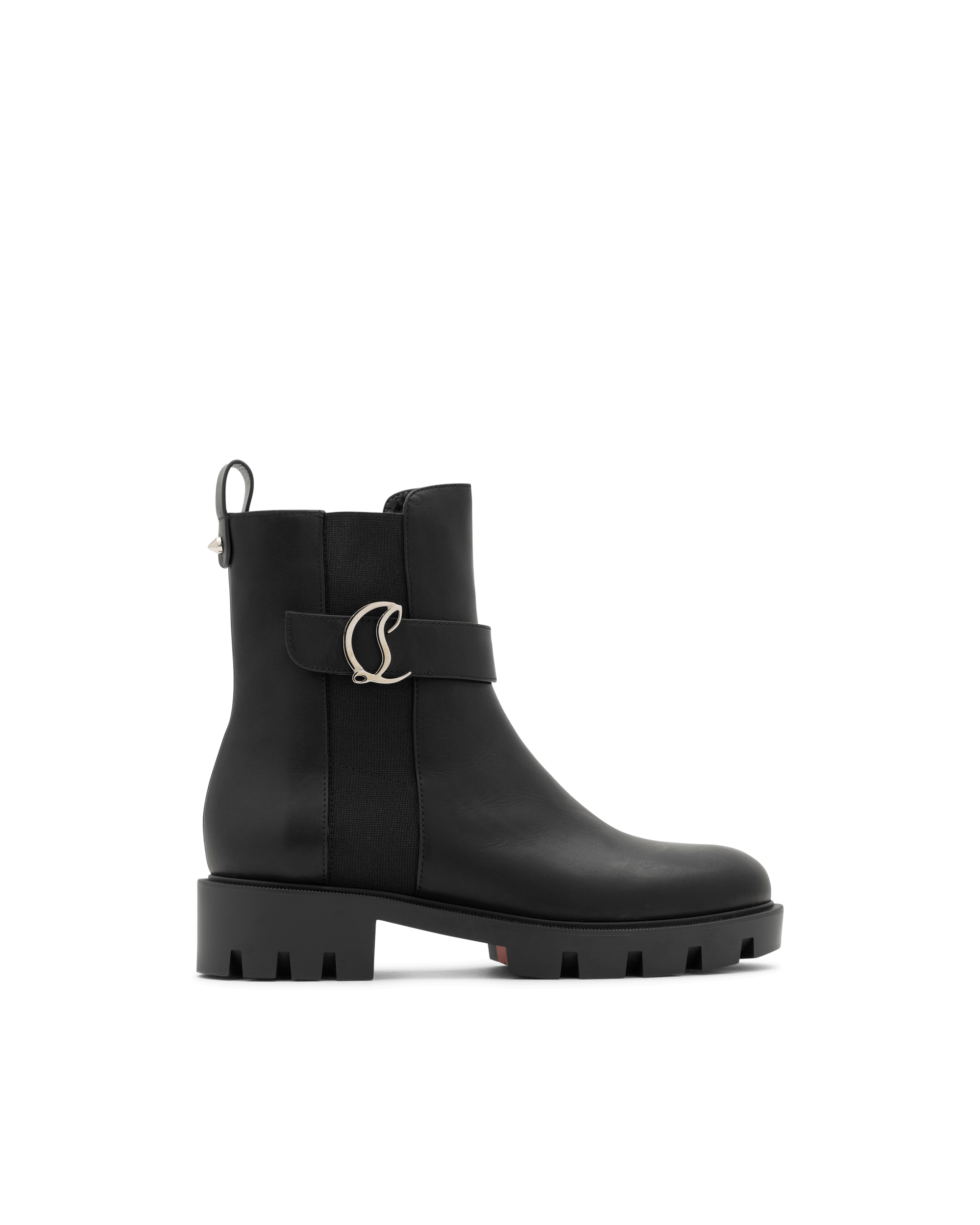 Chelsea Booty Lug Leather Boots - DIHSAN