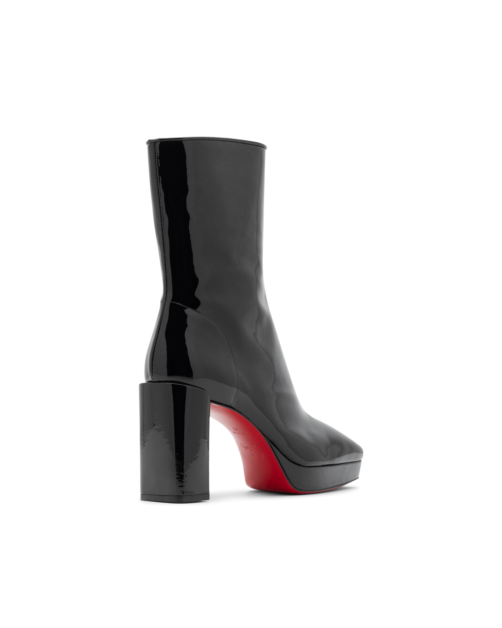 Alleo 90 Patent Soft Leather Ankle Boots - DIHSAN