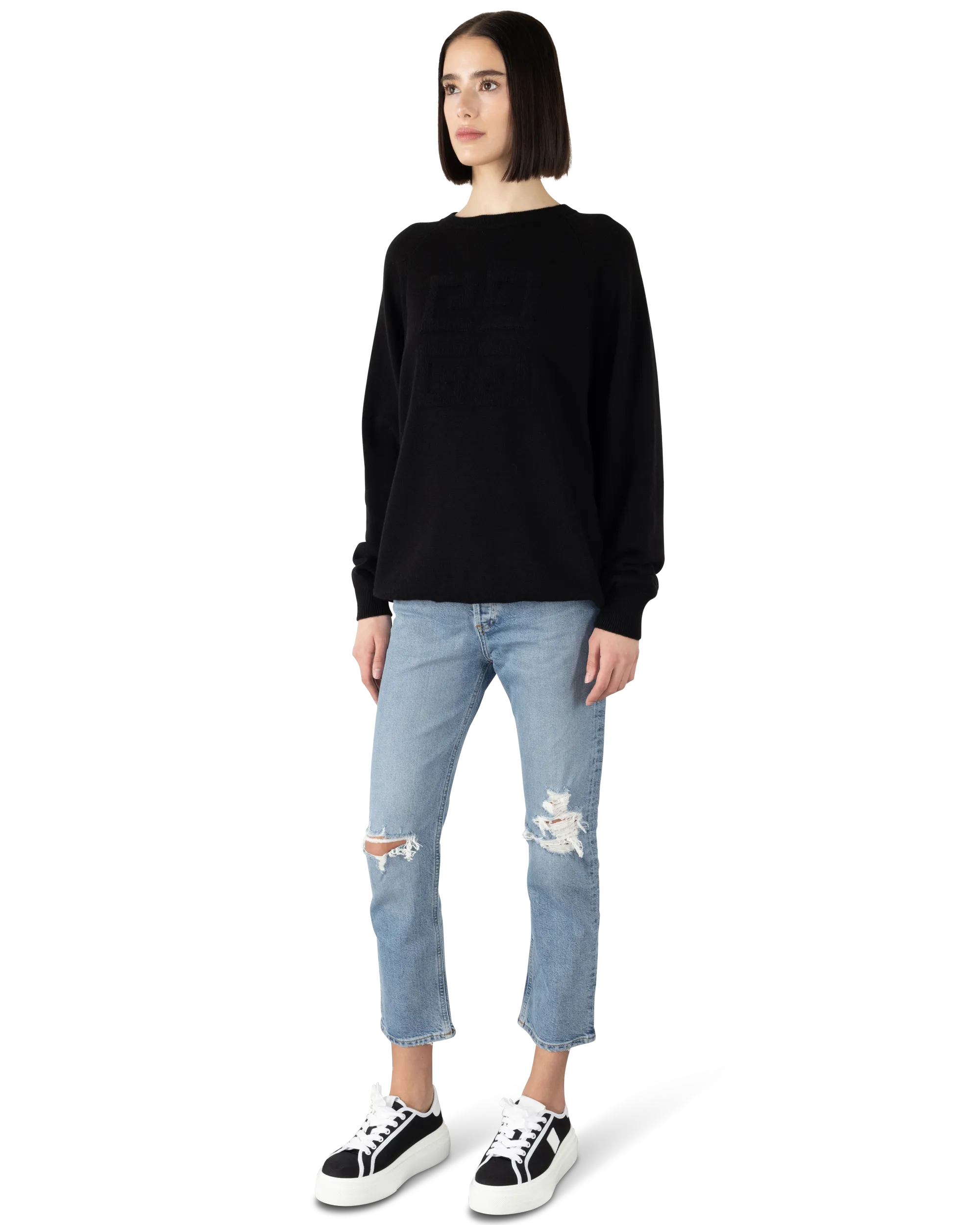 Bi-Color 4G Cashmere Sweater