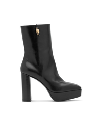G-Lock Platform Leather Ankle Boots - DIHSAN