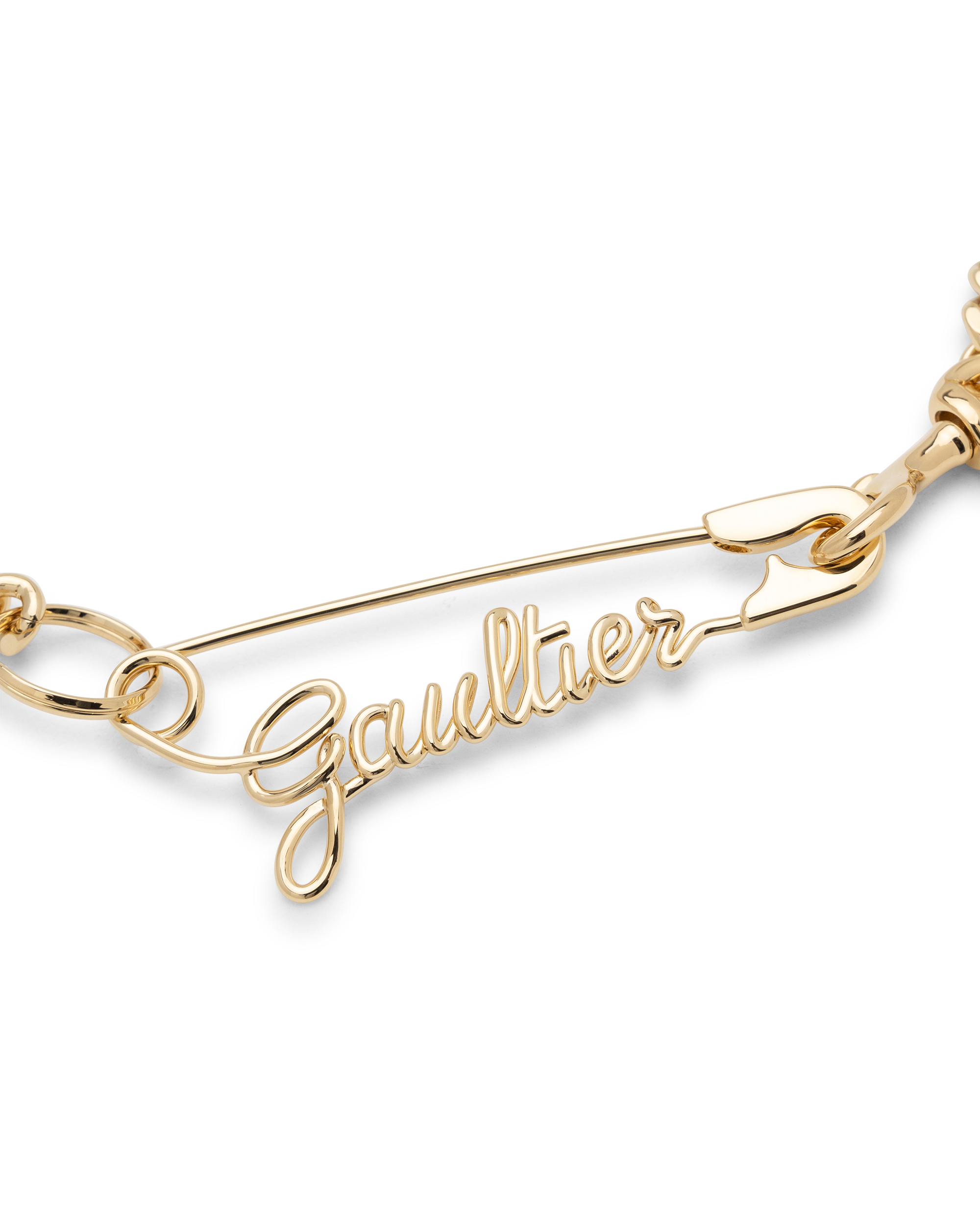 Gaultier Safety Pin Necklace