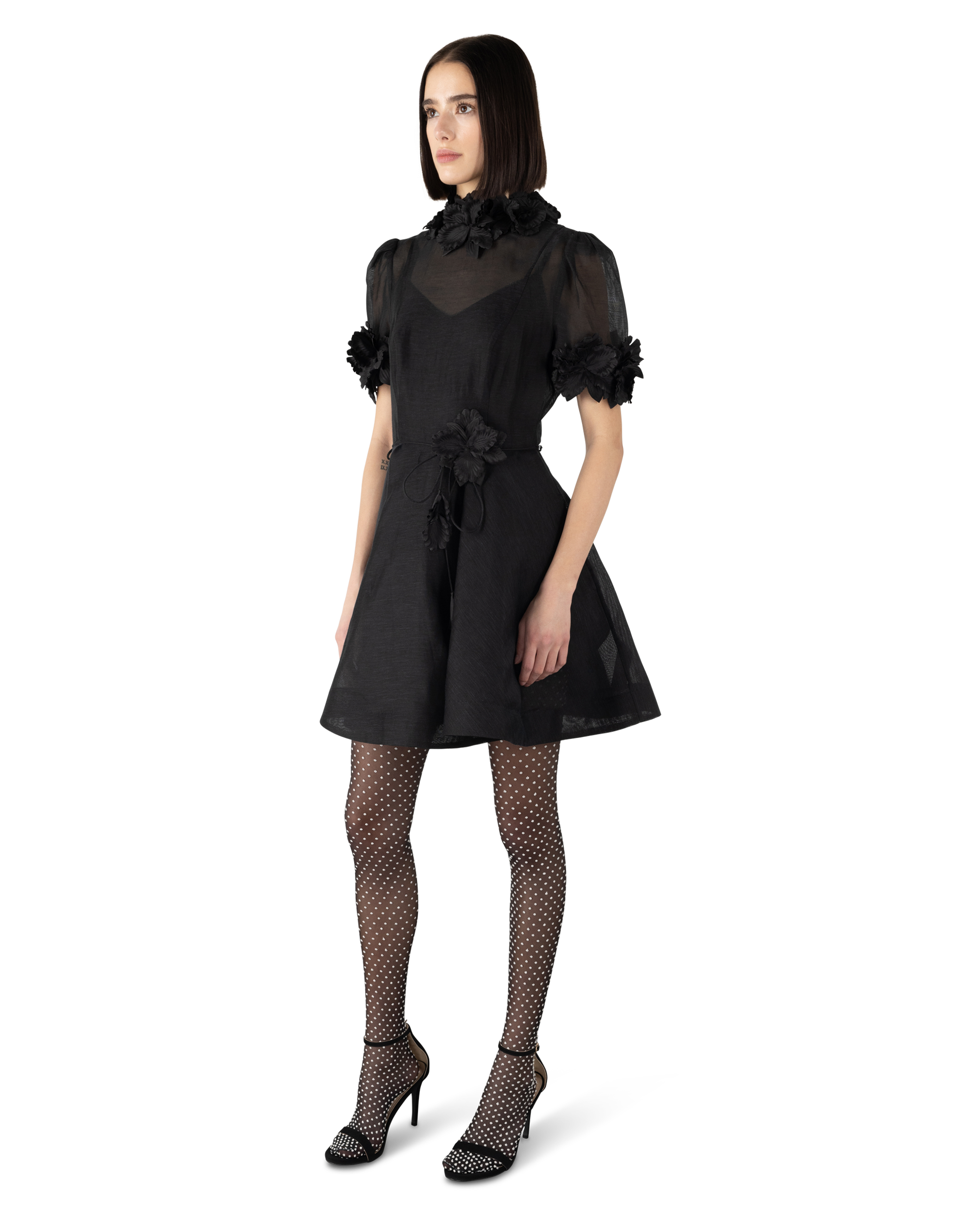 Luminosity Lift-Off Flower Mini Dress