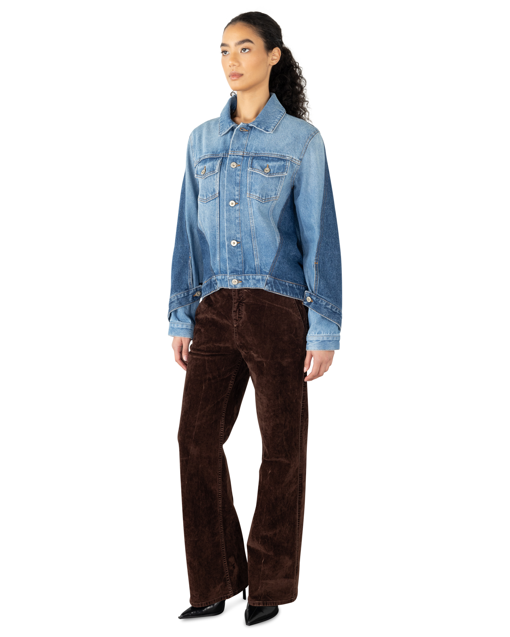 Cotton Trompe L'Oeil Denim Jacket