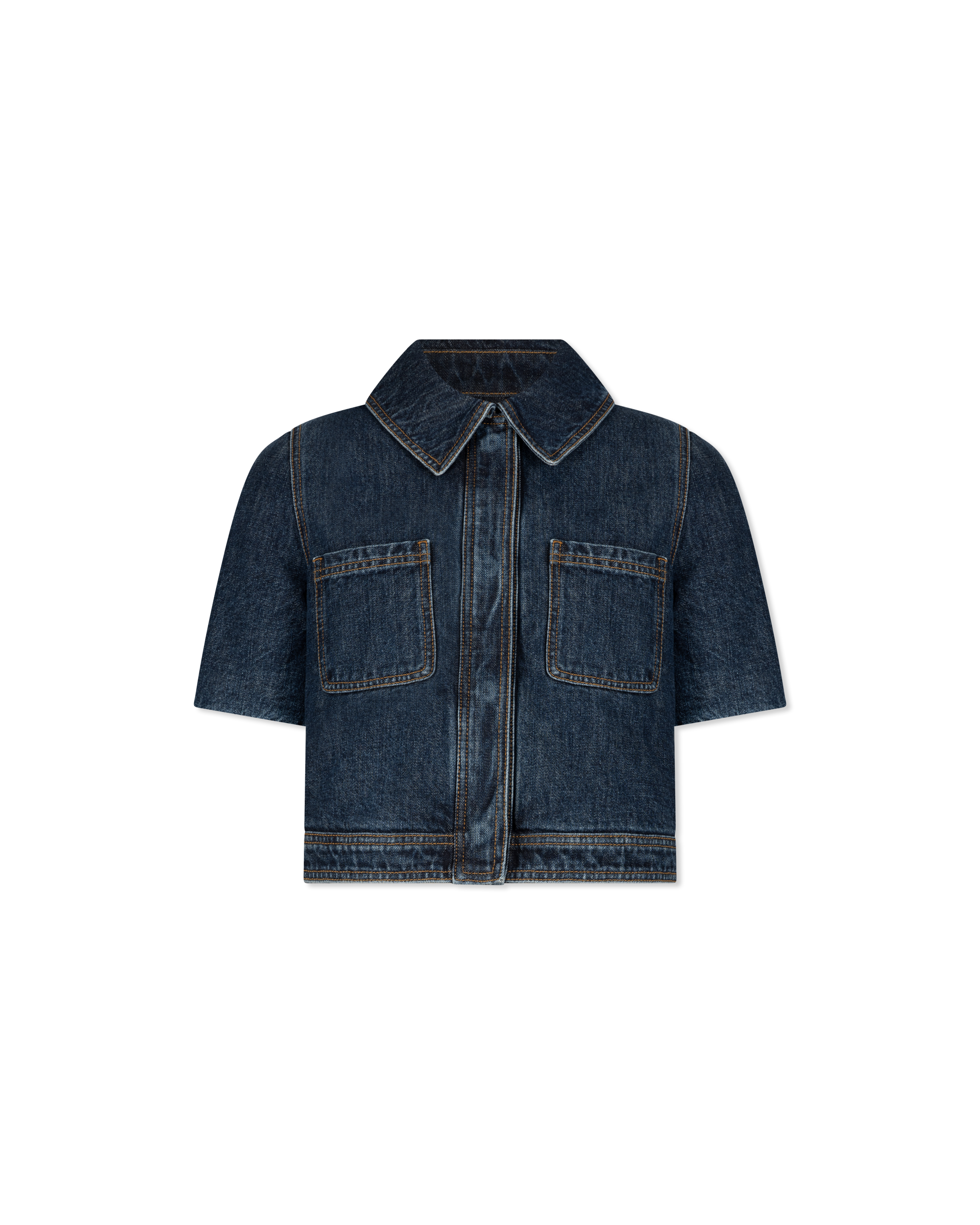 Reproportioned Cropped Denim Jacket