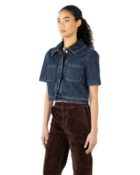 Reproportioned Cropped Denim Jacket