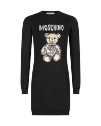 Teddy Bear Printed Mini T-Shirt Dress - DIHSAN