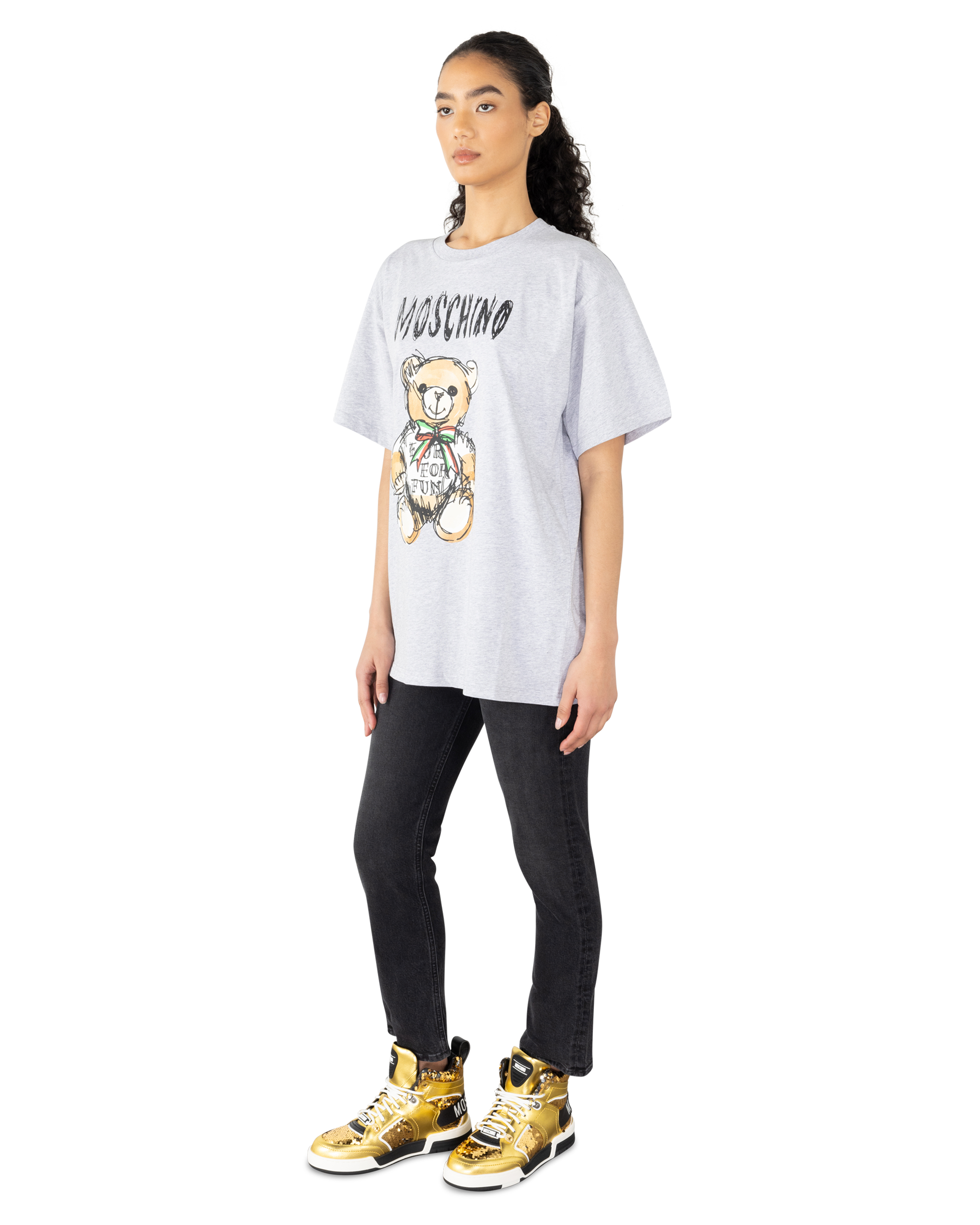 Drawn Teddy Bear Organic Jersey T-Shirt