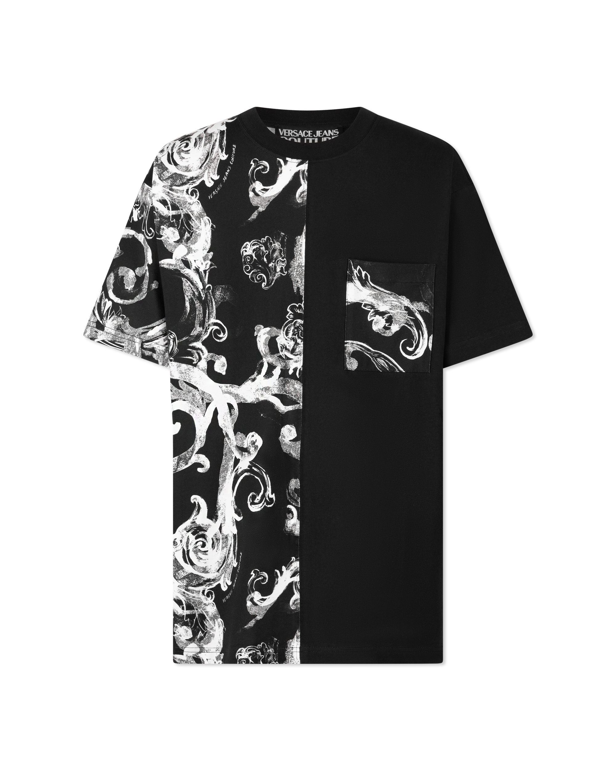 Watercolor Half Baroque Print T-Shirt