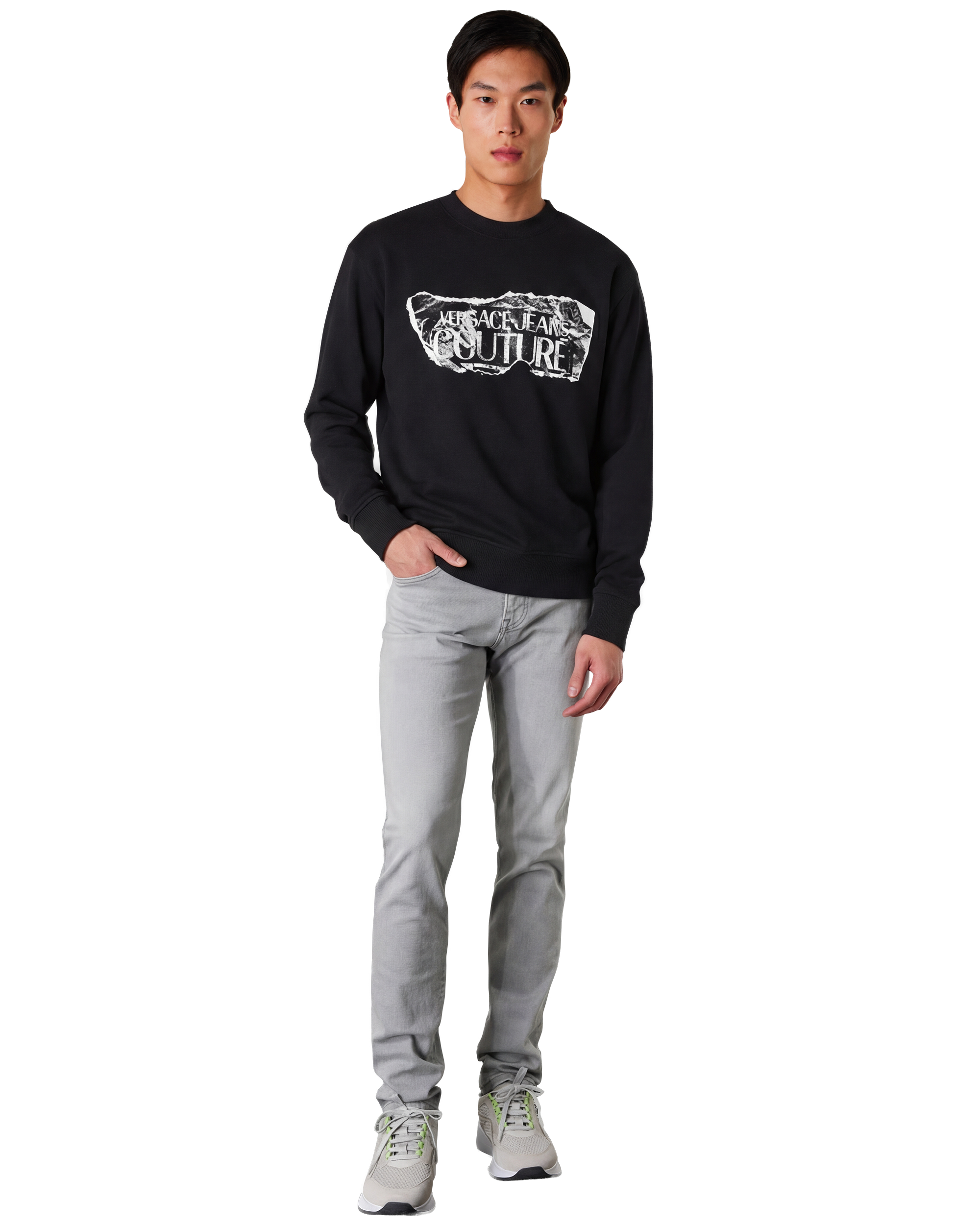 Magazine Logo Print Sweatshirt