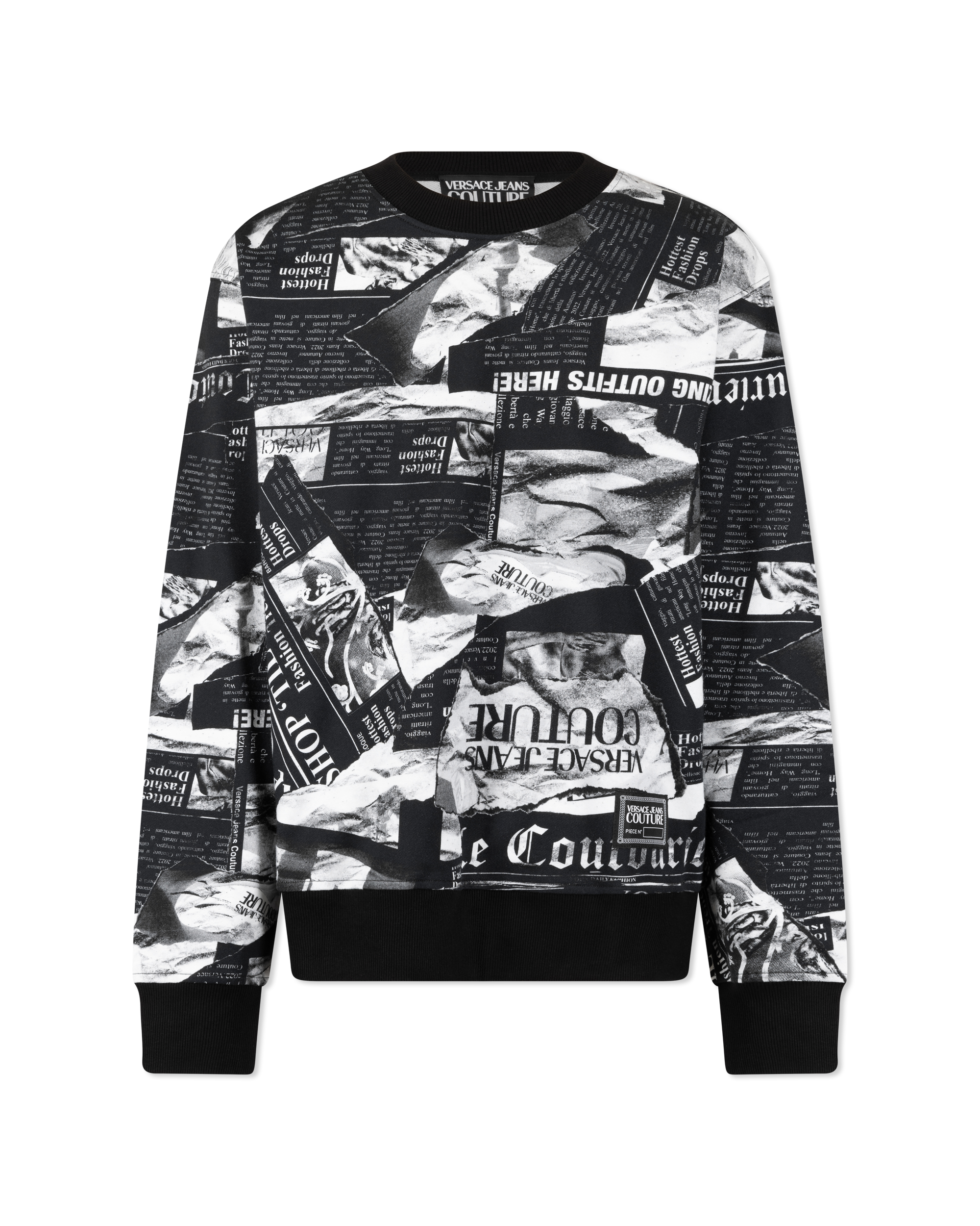 Magazine Print Sweatshirt - DIHSAN