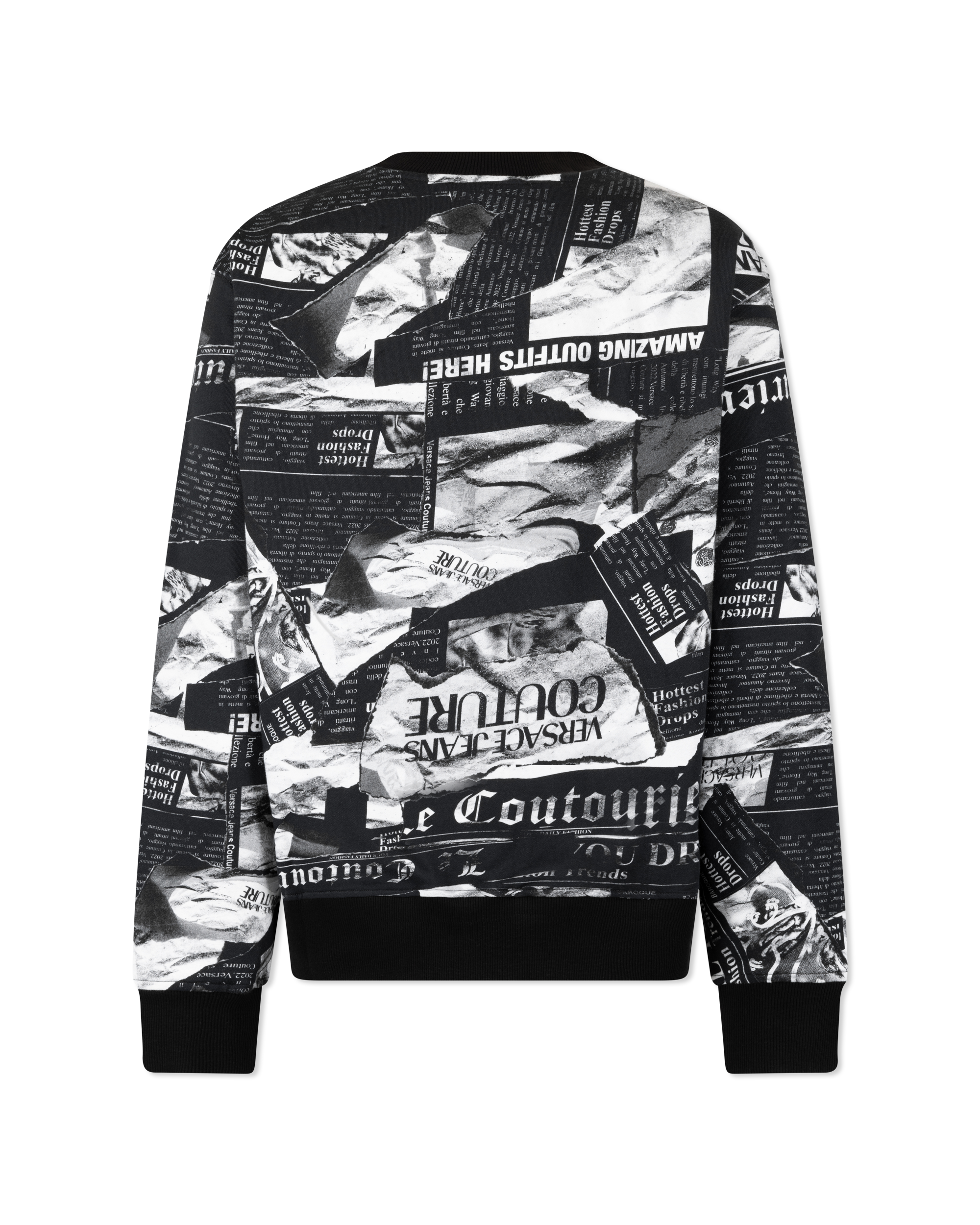 Magazine Print Sweatshirt - DIHSAN