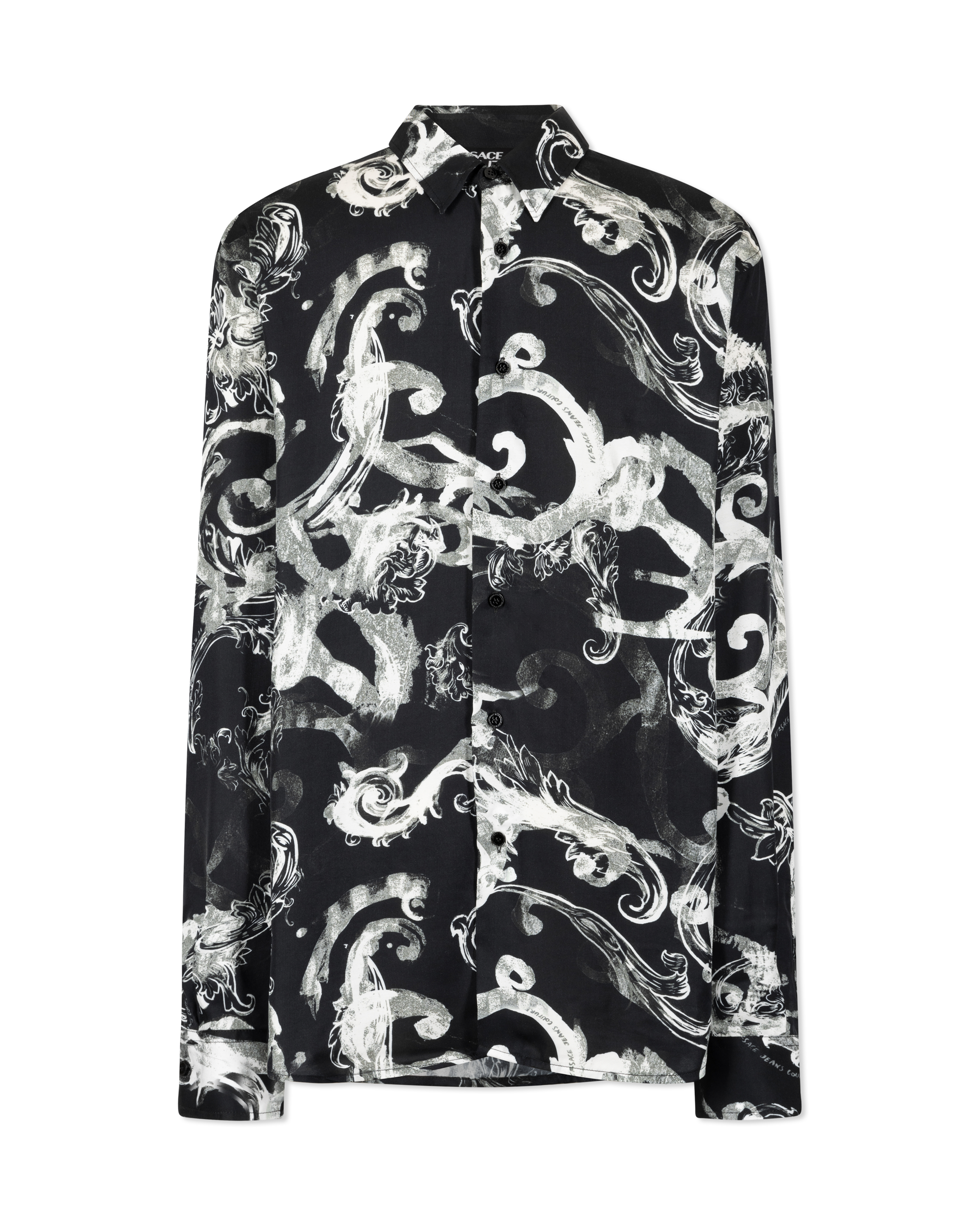 Watercolor Baroque Couture Long Sleeve Shirt