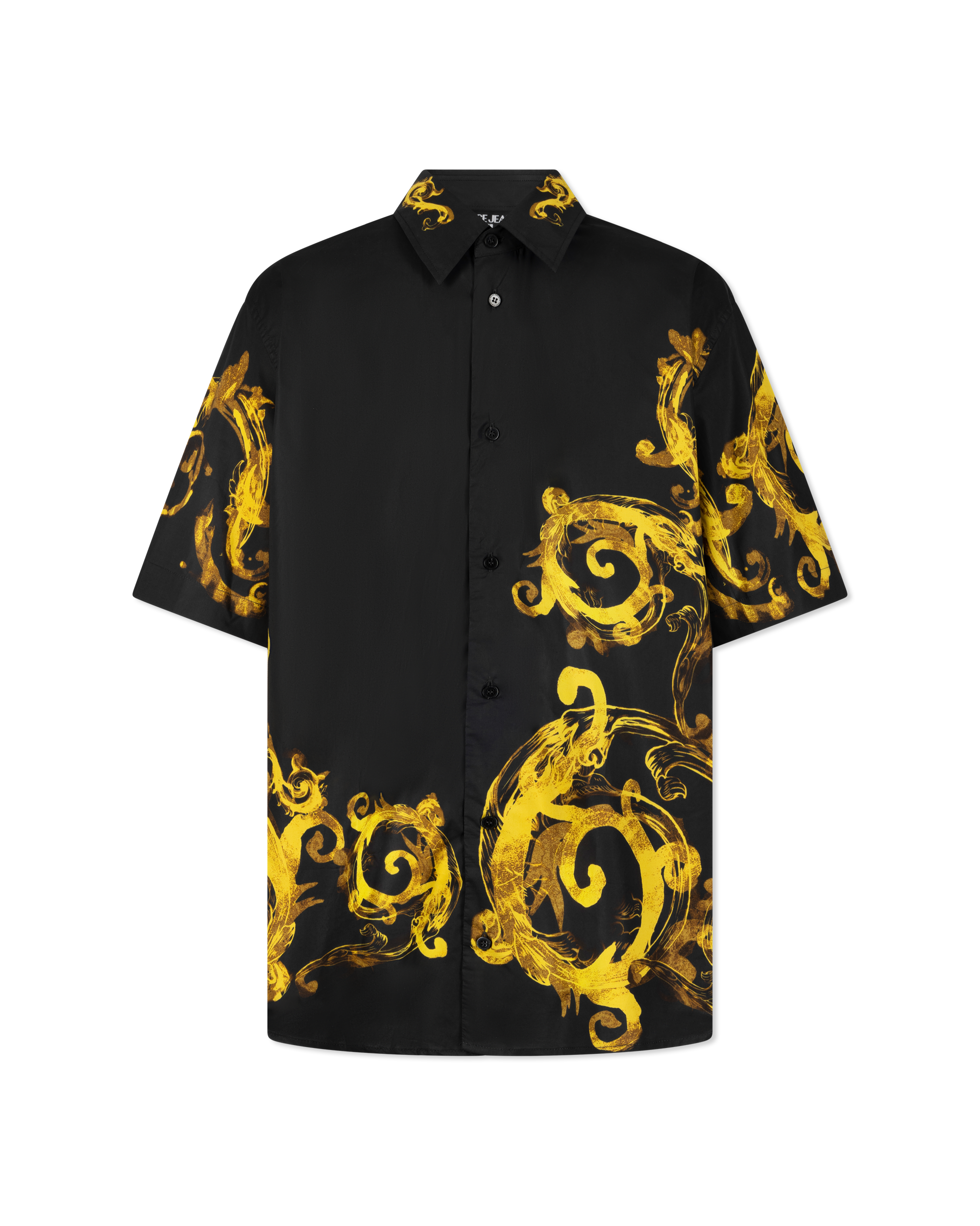 Watercolor Baroque Couture Short Sleeve Shirt