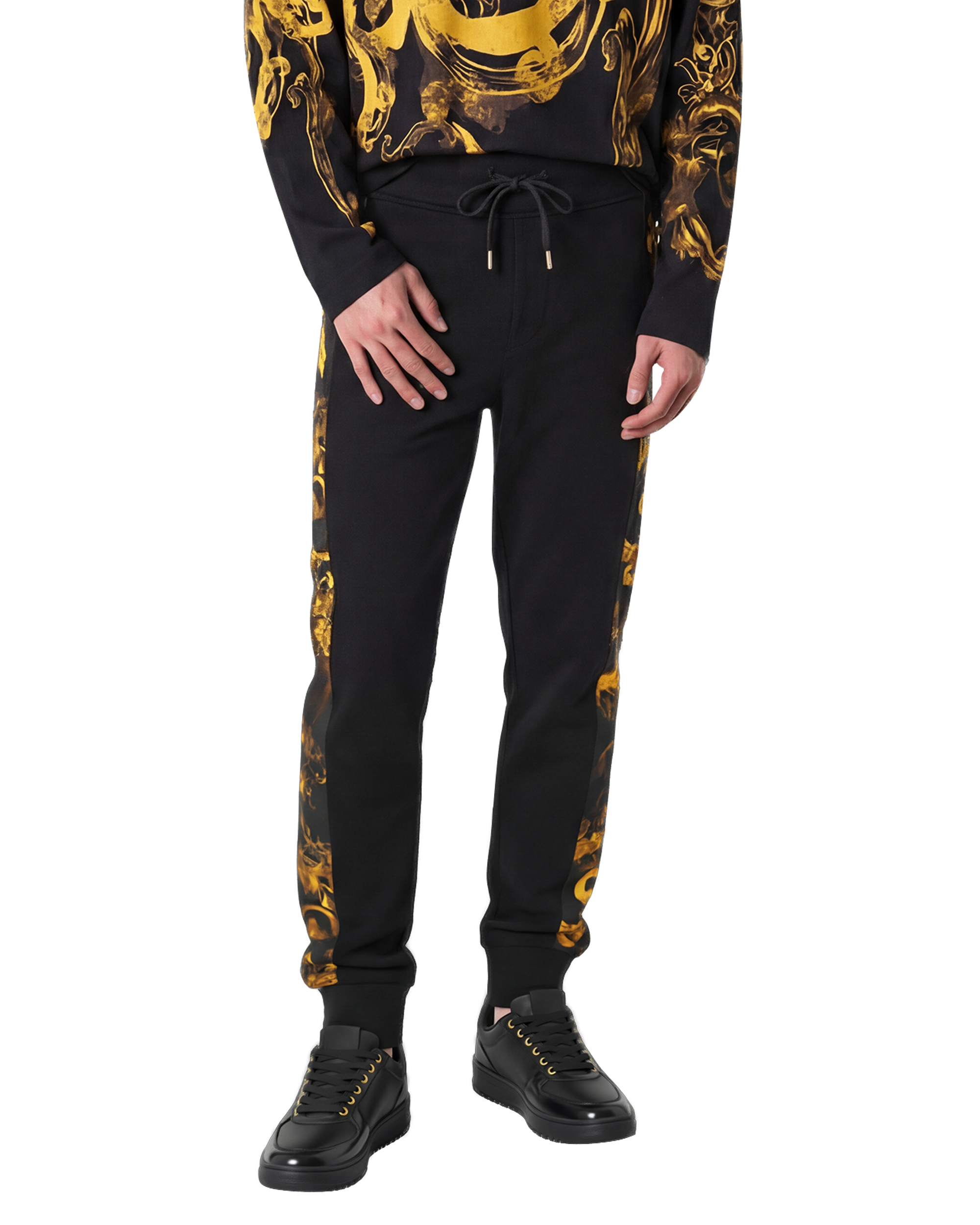 Watercolor Baroque Couture Sweatpants