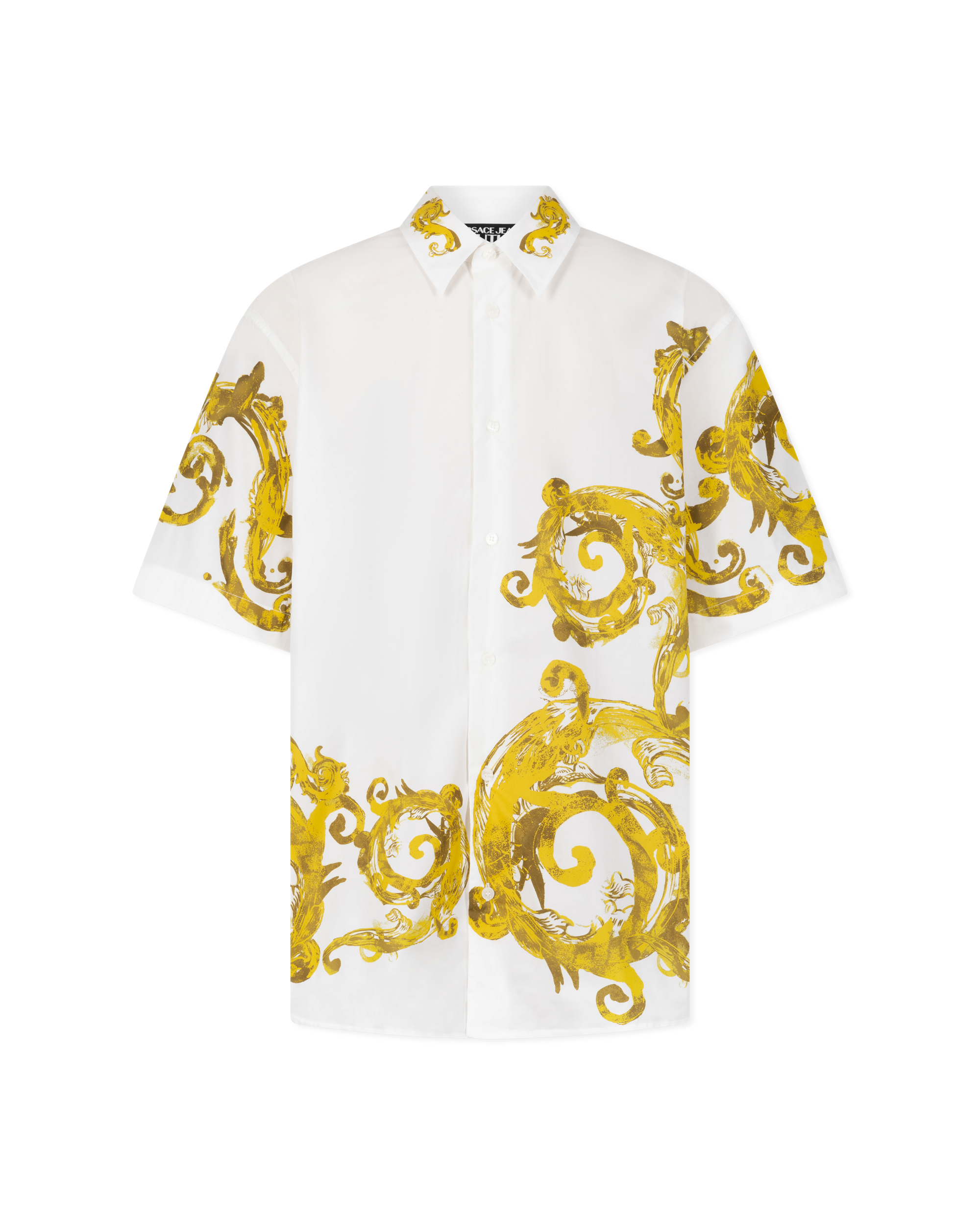 Watercolor Baroque Couture Short Sleeve Shirt