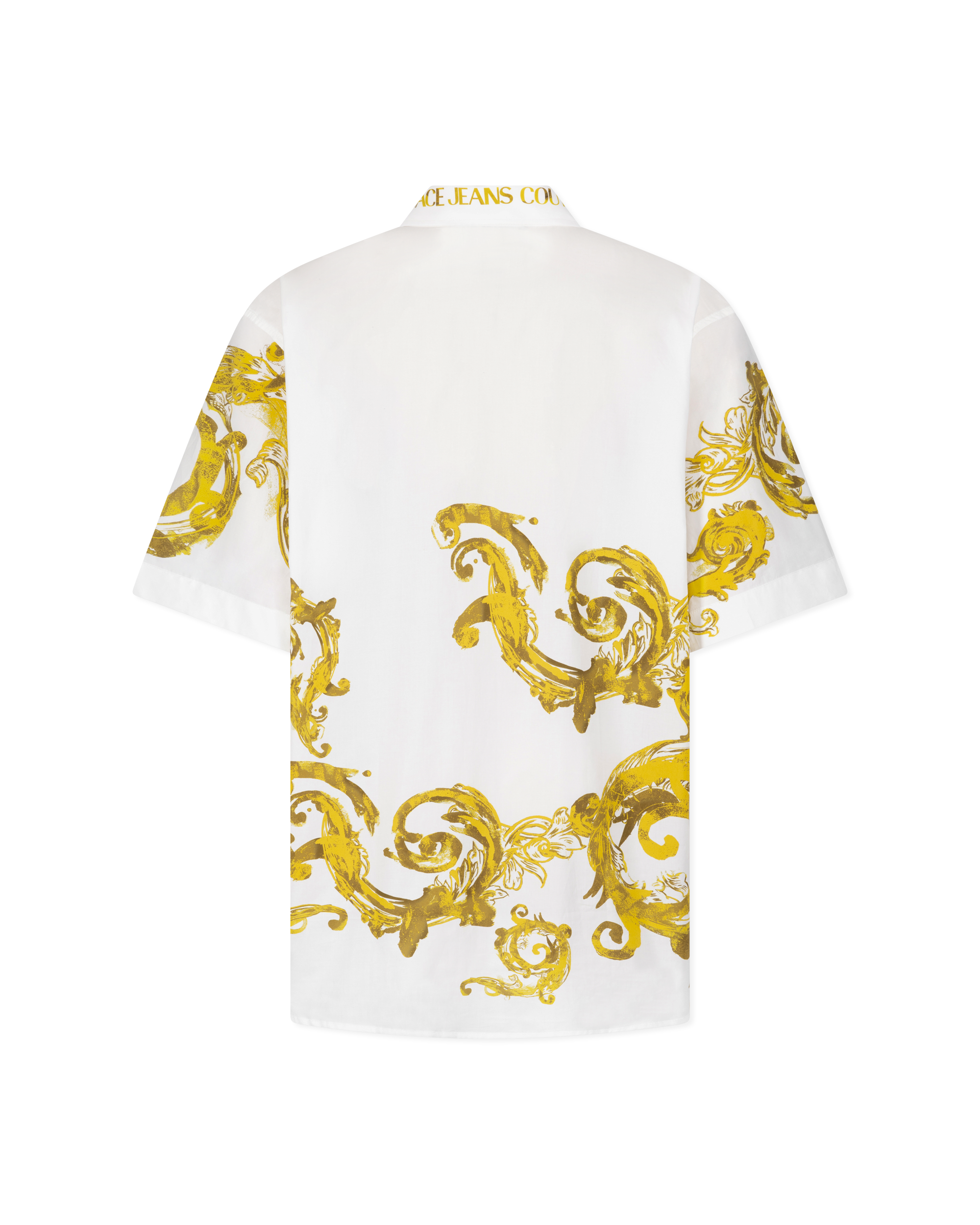 Watercolor Baroque Couture Short Sleeve Shirt - DIHSAN