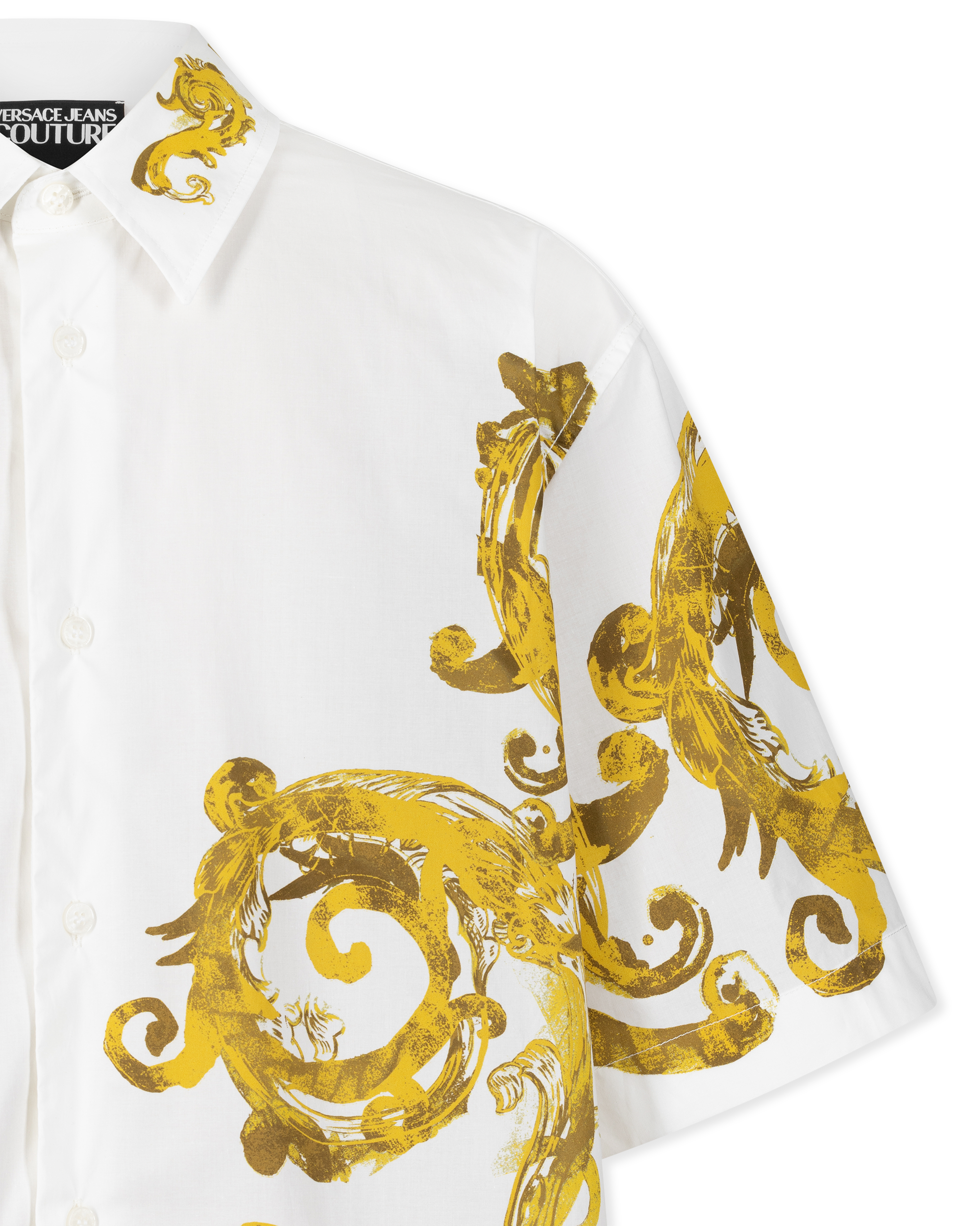 Watercolor Baroque Couture Short Sleeve Shirt