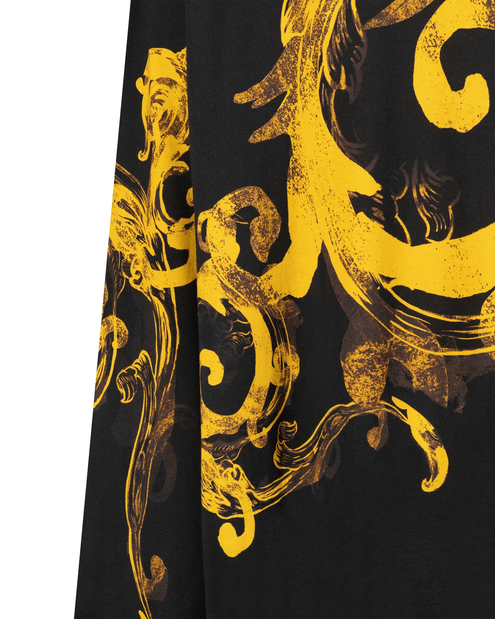 Watercolor Barocco Couture Oversized Long Sleeve T-Shirt - DIHSAN
