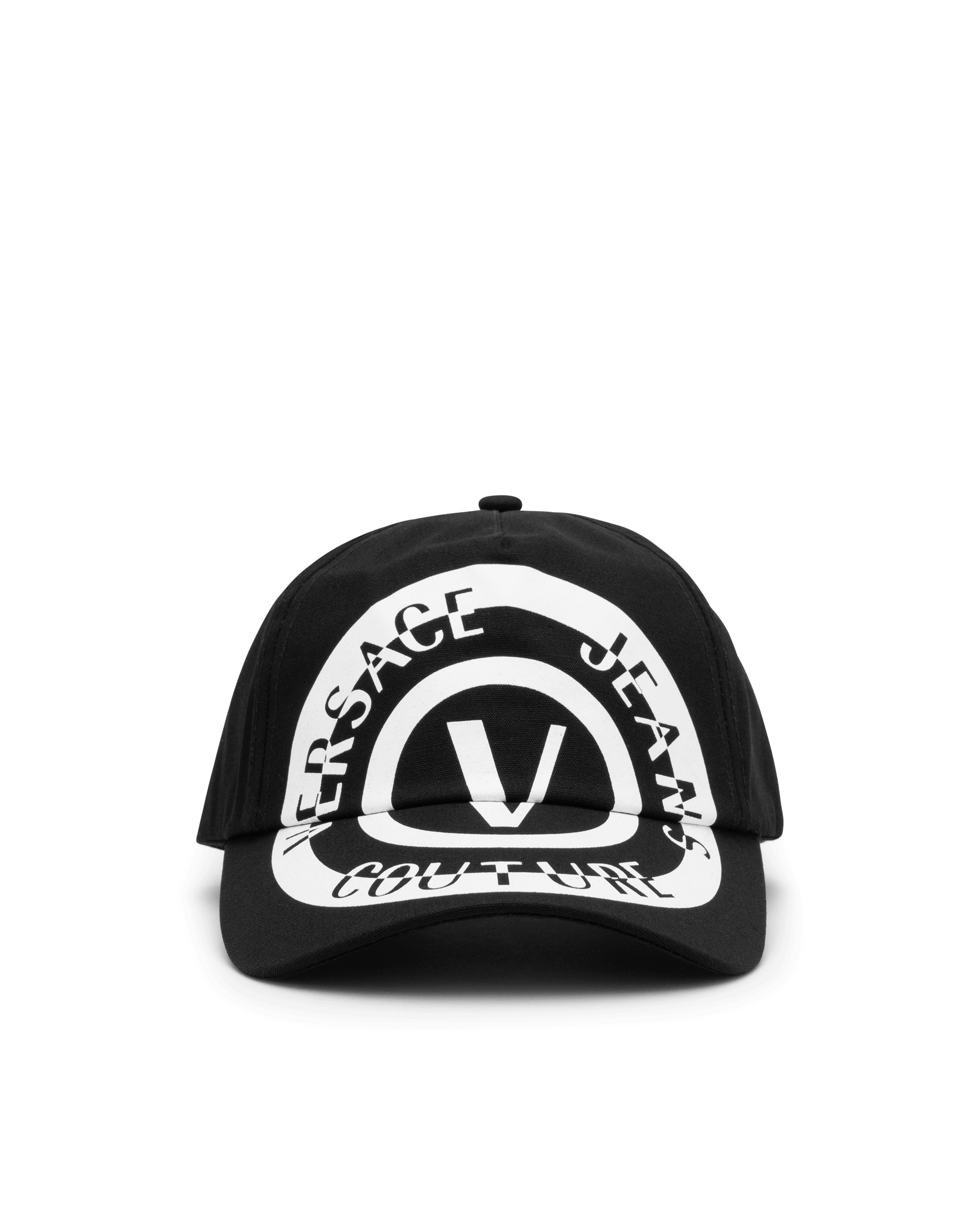 Oversized V-Emblem Baseball Cap