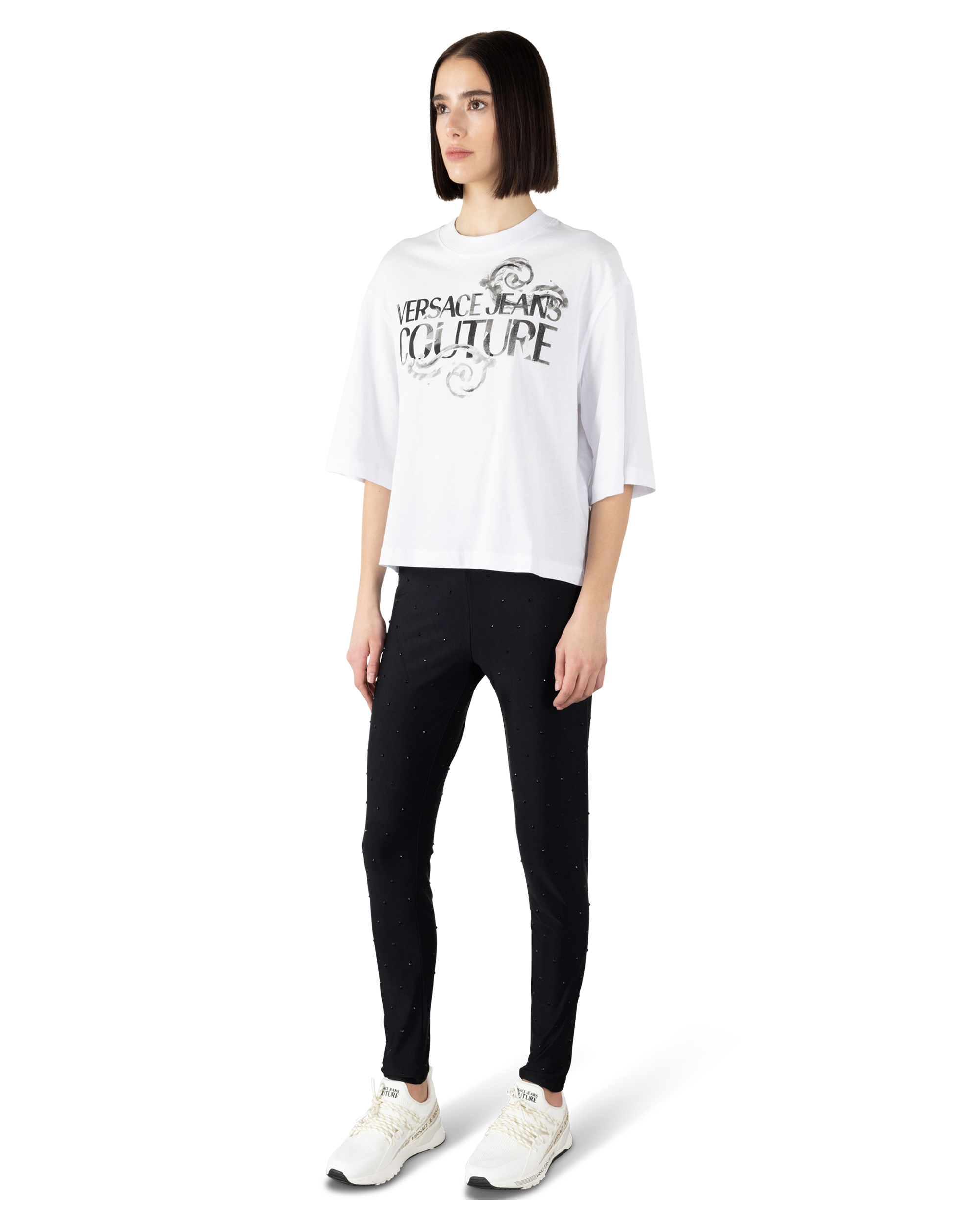 Versace Jeans Couture Logo Half Sleeve T-Shirt