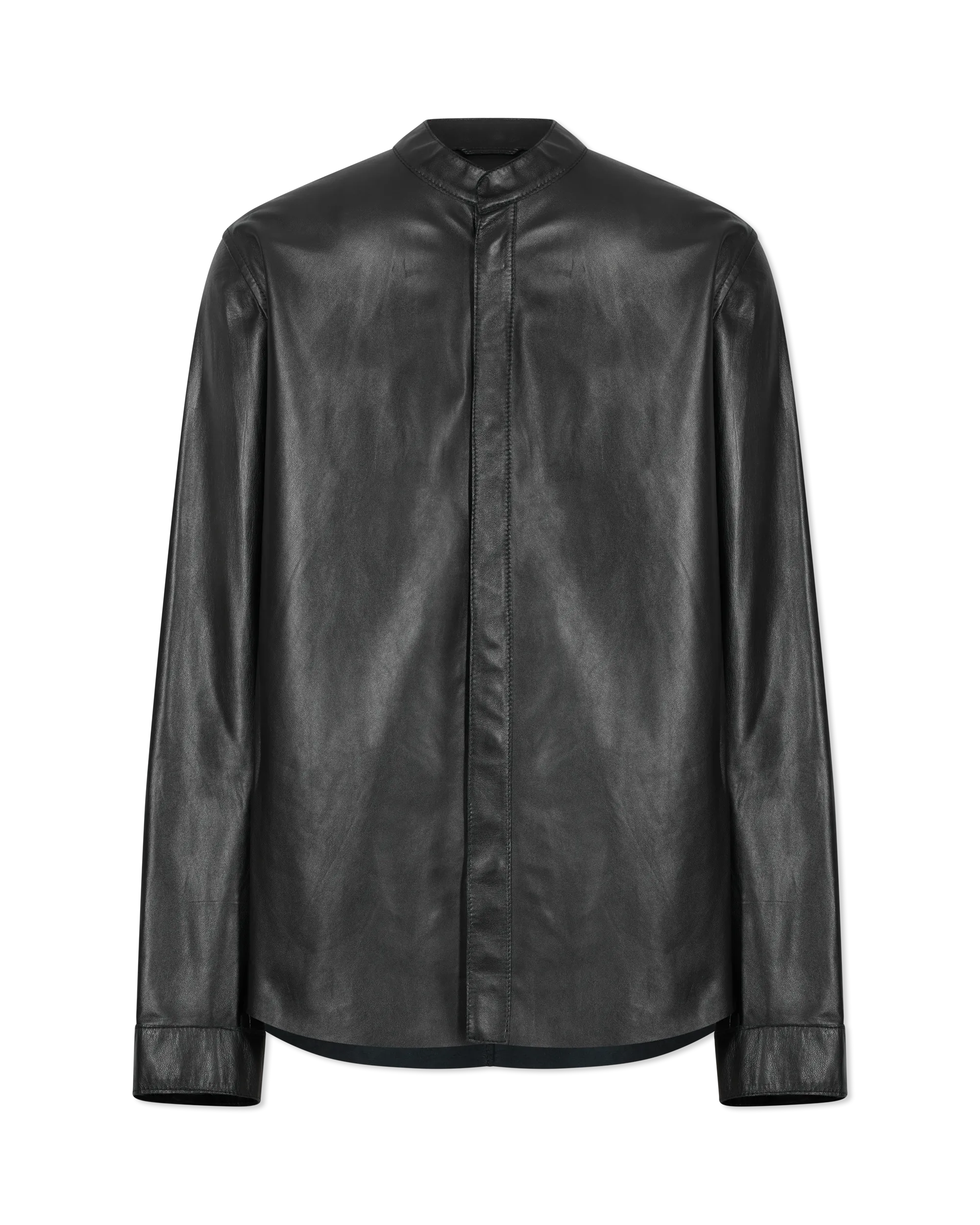 Bernard Leather Shirt Jacket - DIHSAN