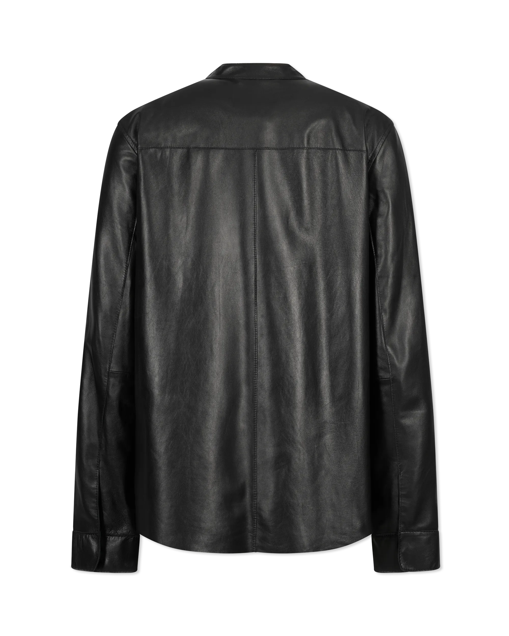 Bernard Leather Shirt Jacket - DIHSAN
