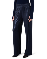 Metallic Wide Leg Pants