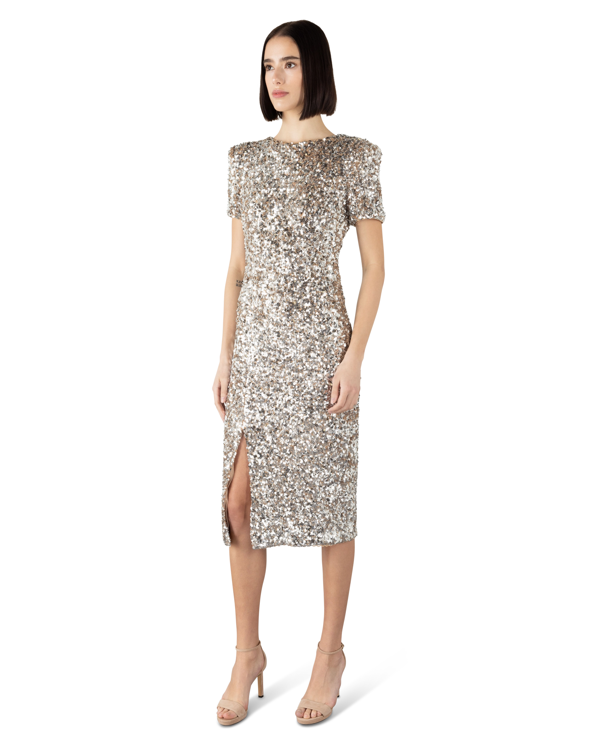 Natasha Dress The Population Sequin Dress