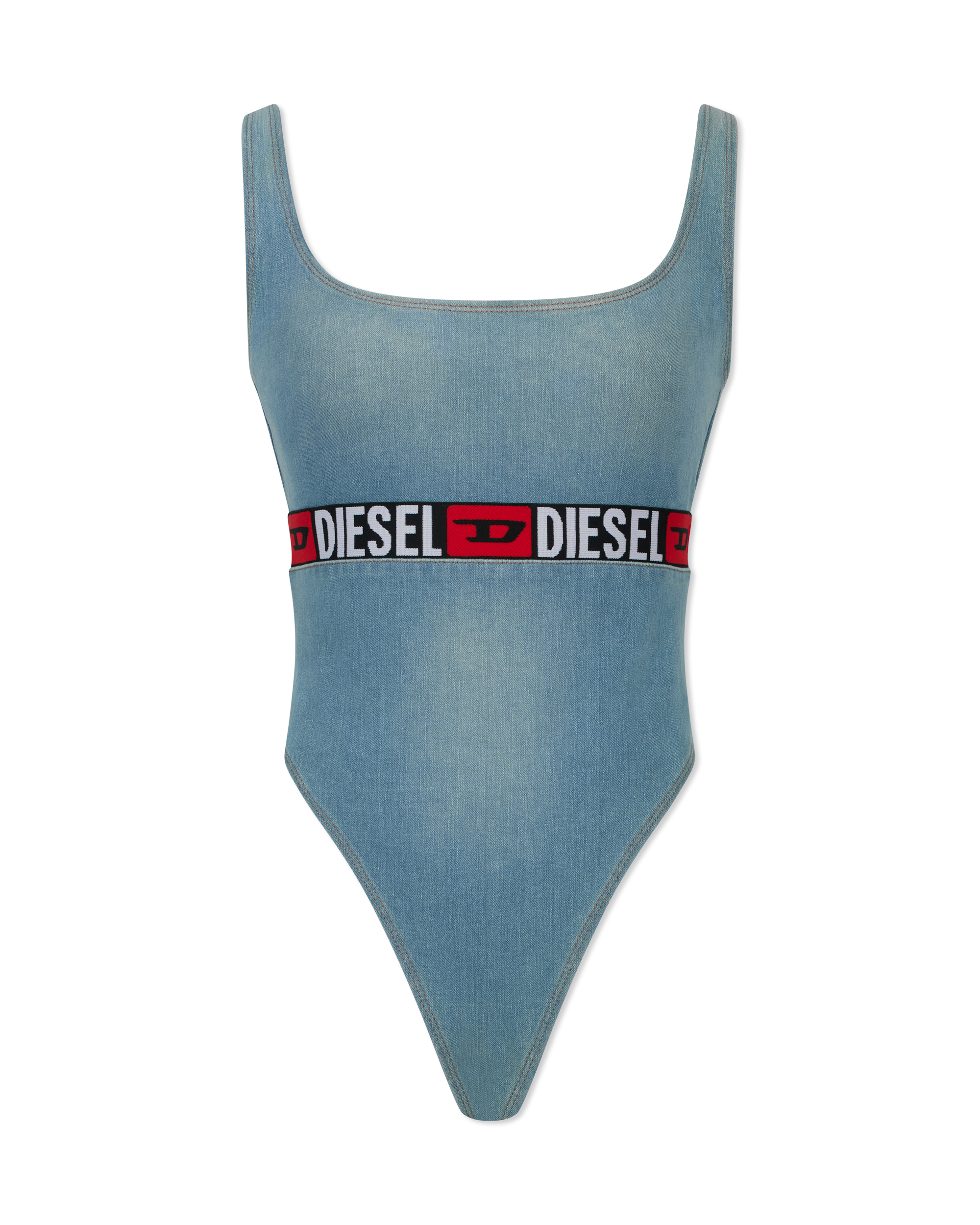 De-Geny S Denim Bodysuit