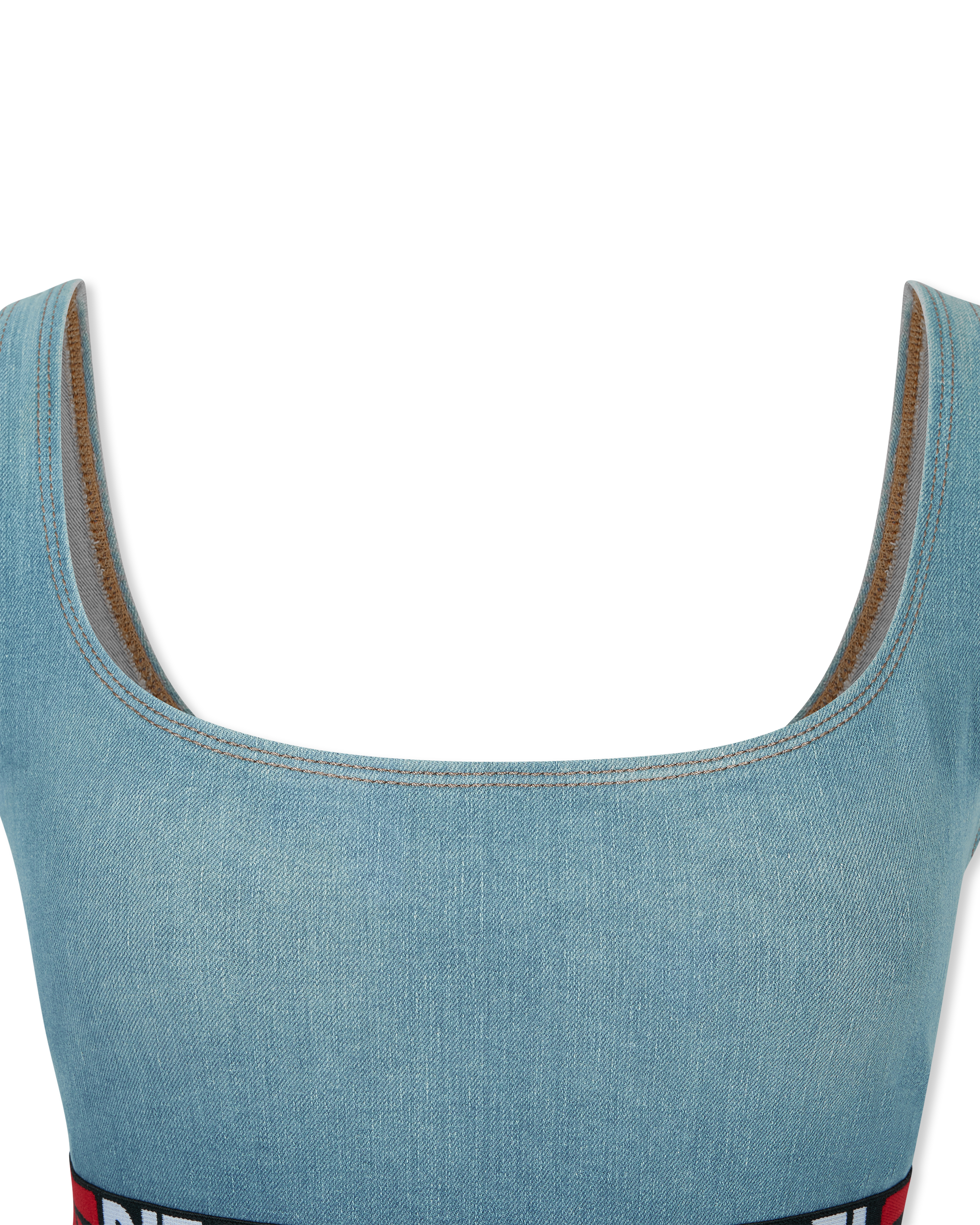 De-Geny S Denim Bodysuit - DIHSAN