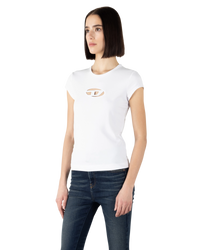 White Polyester T-Angie T-Shirt by Diesel | DIHSAN