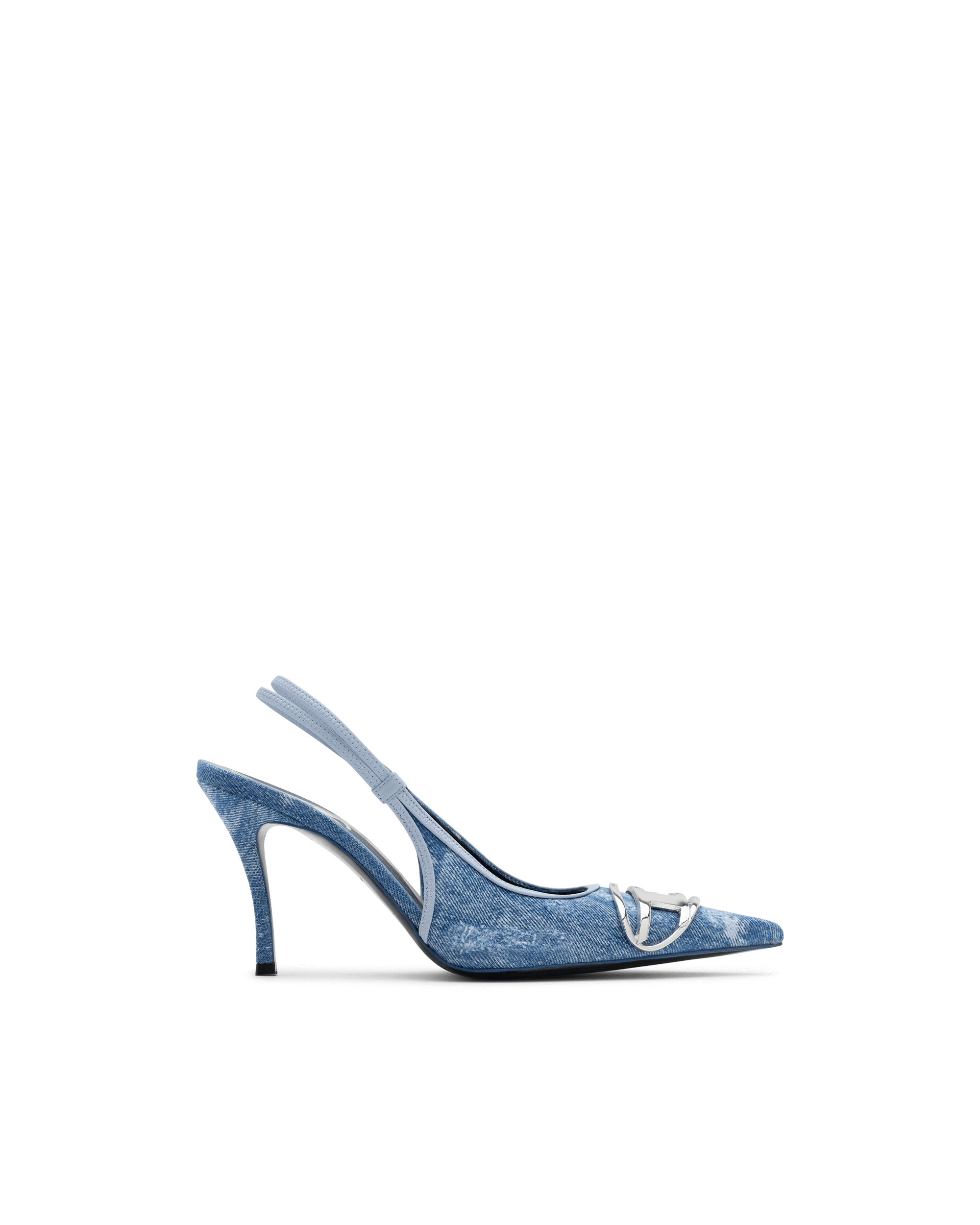 D-Venus Denim Slingback Pumps - DIHSAN