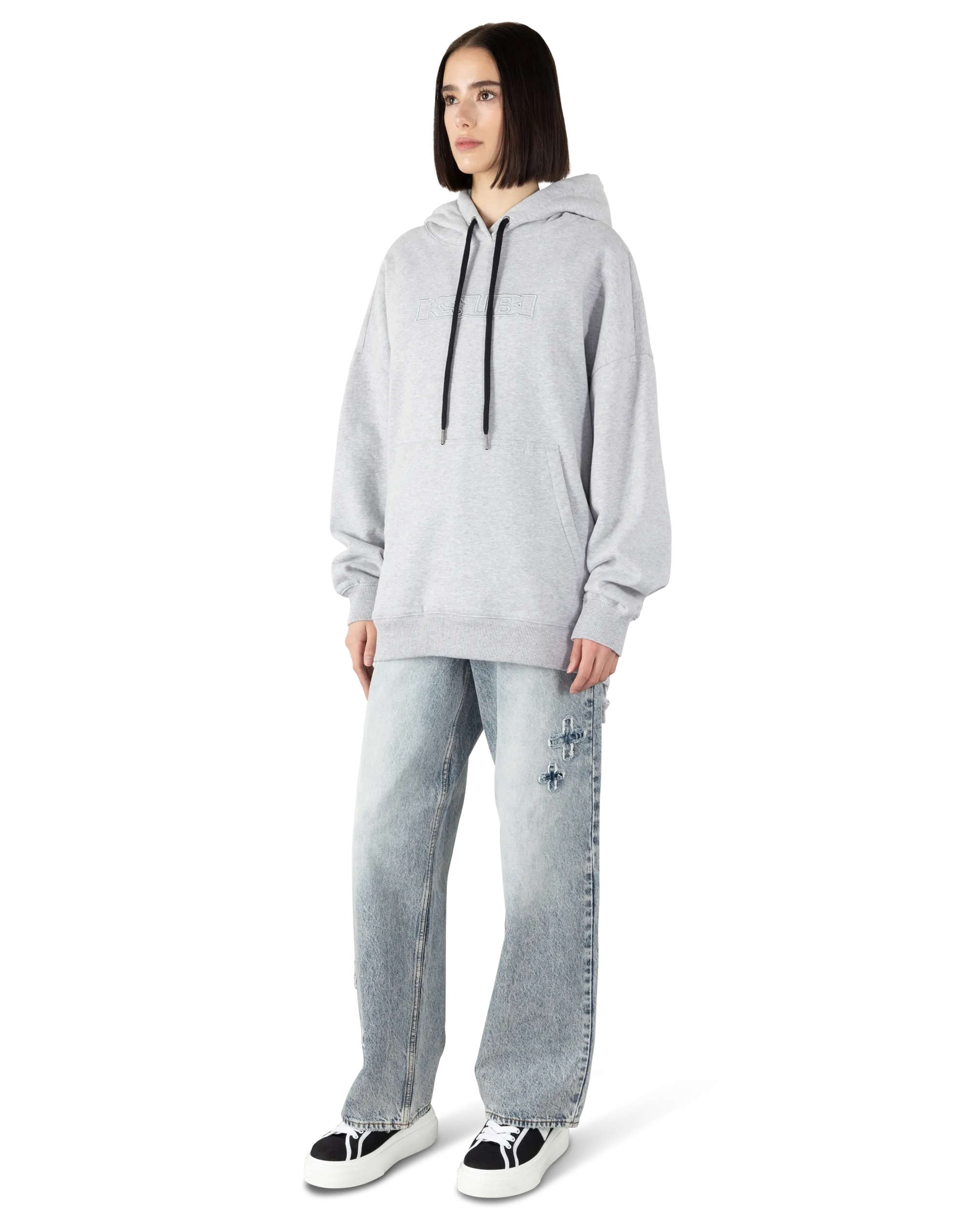 Ksubi Jeans Sign Of The Times Hoodie Grey Marle