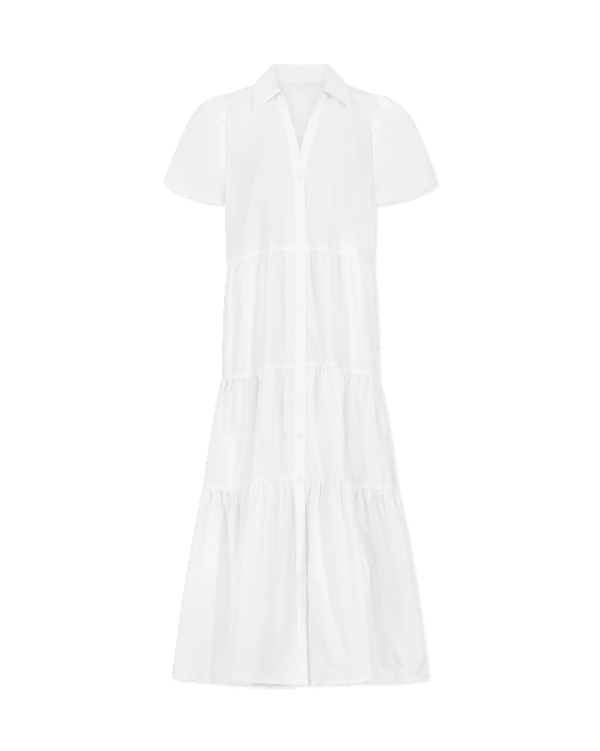 Puff Sleeve Havana Midi Dress - DIHSAN