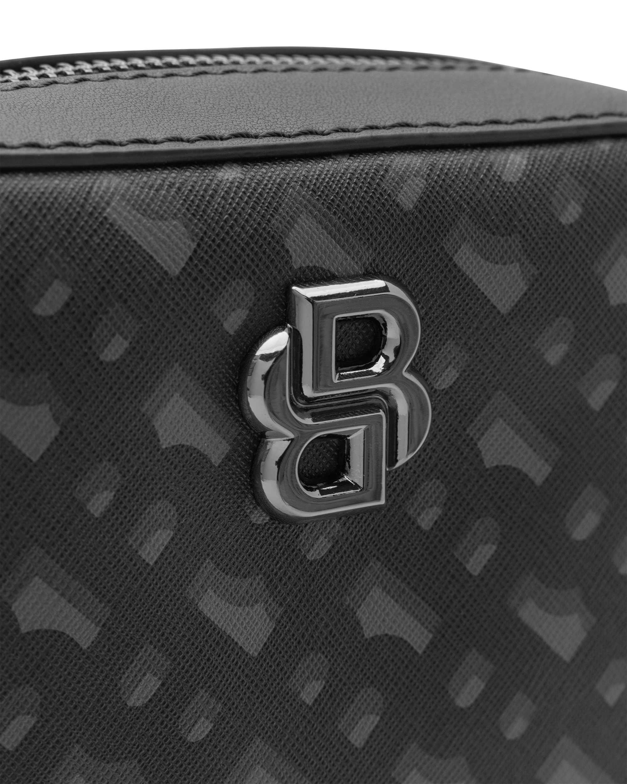 B-Icon Monogram Reporter Bag