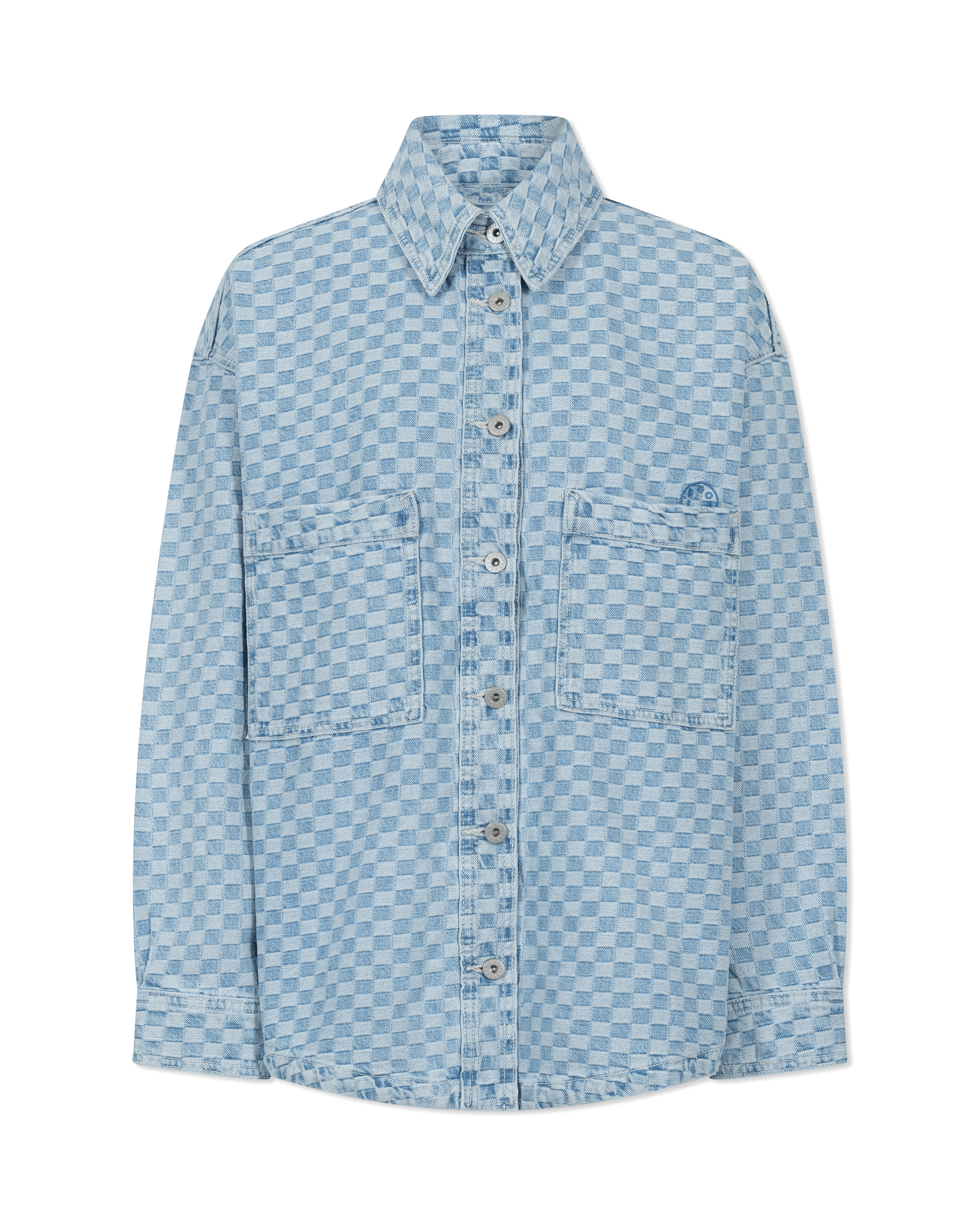 Garesa-B Checkered Denim Jacket - DIHSAN