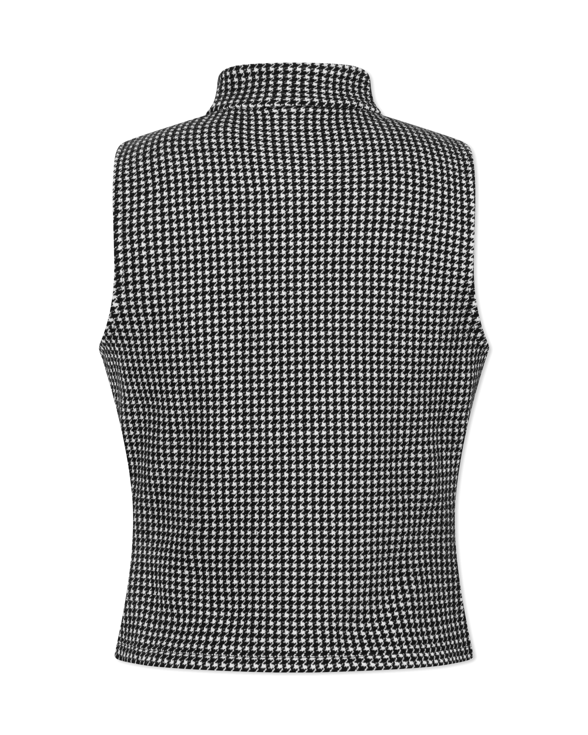 Dohanne Houndstooth Sleeveless Top