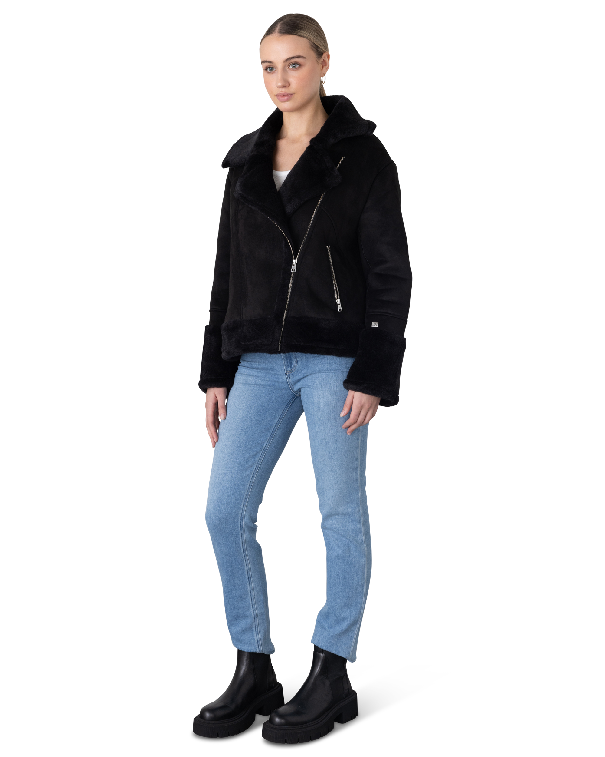 Soia and Kyo Phoebe Moto Coat