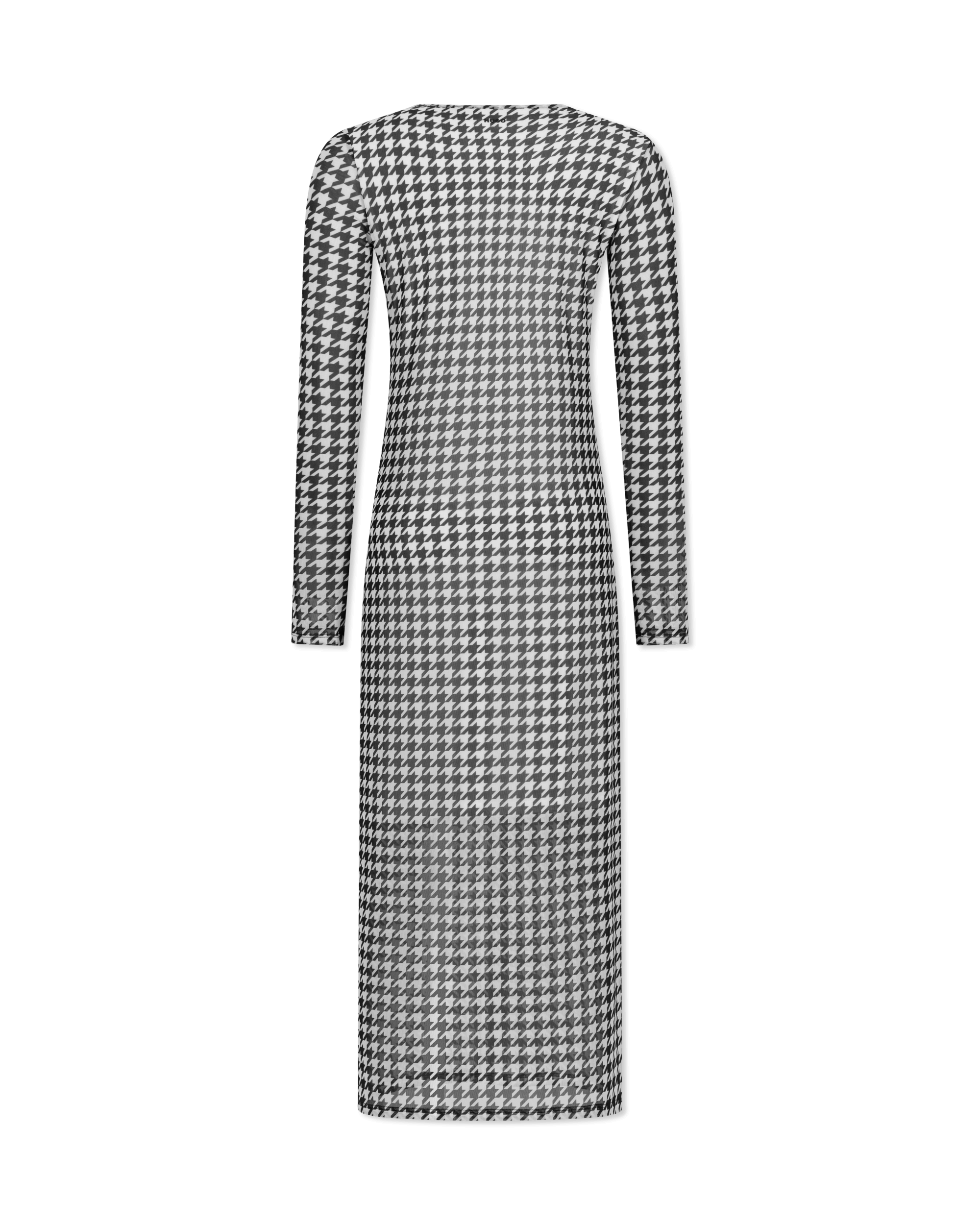 Nalusia Houndstooth Midi Dress - DIHSAN