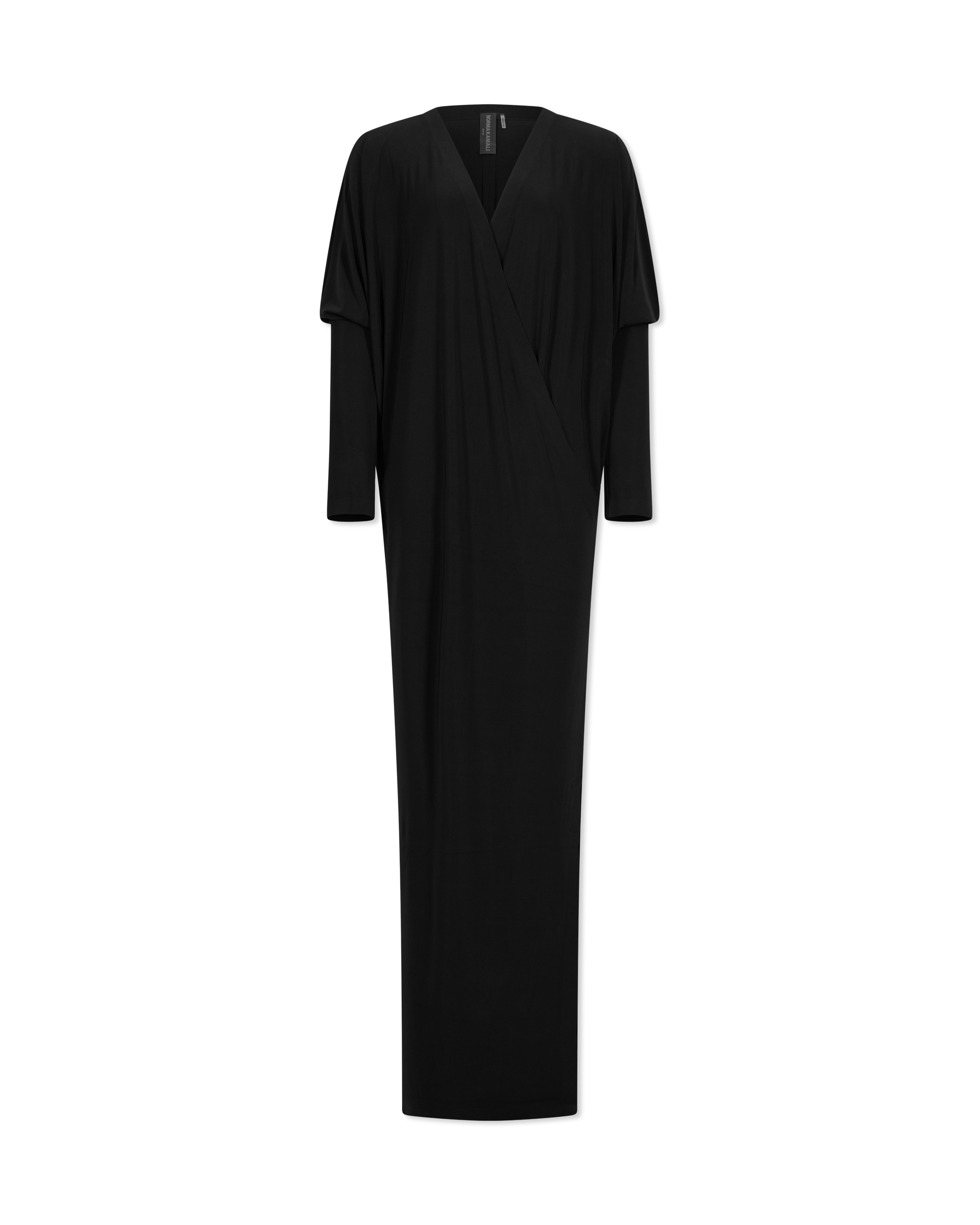 Dolman Wrap With Side Slit Gown - DIHSAN