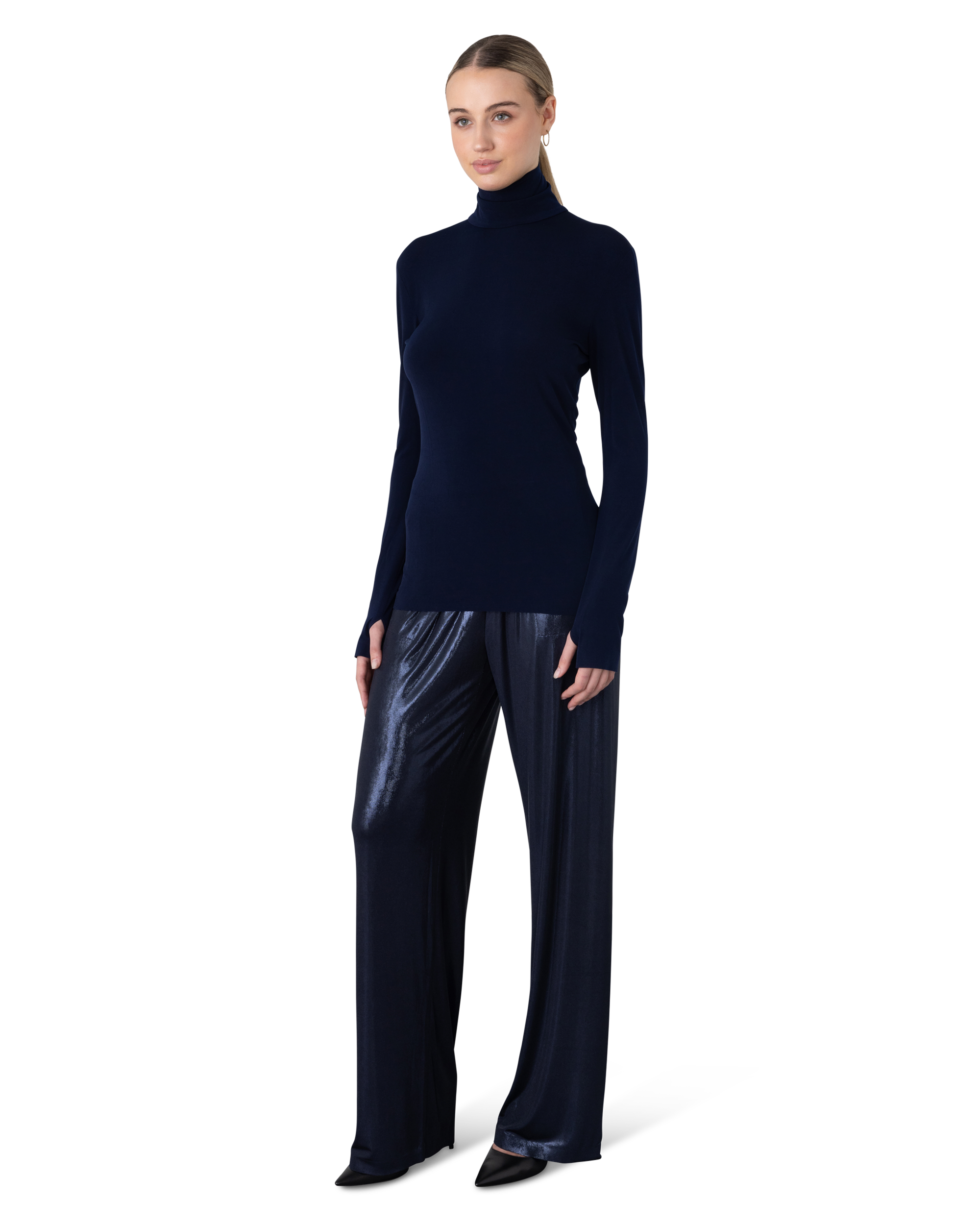Long Sleeve Turtle Neck Top