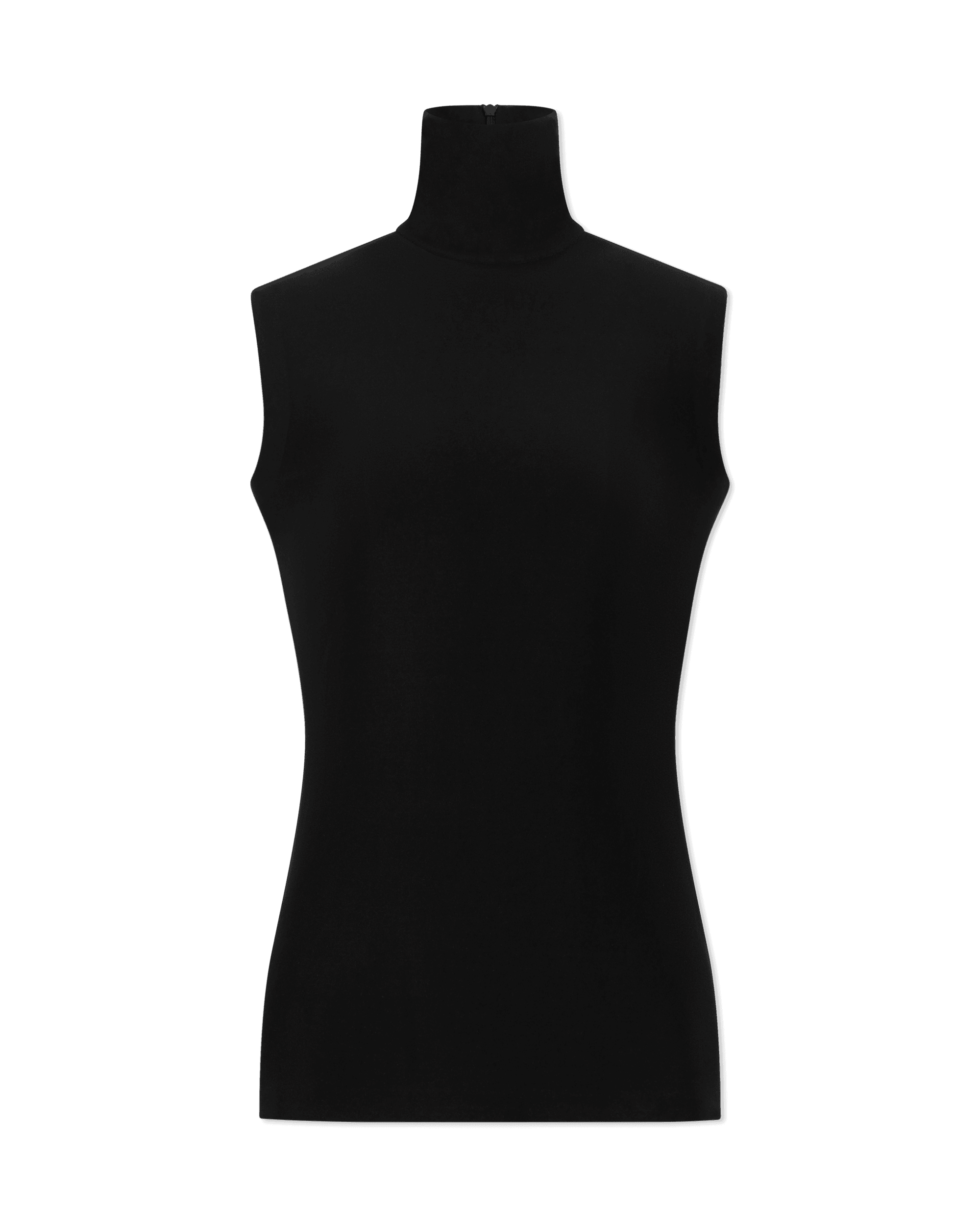 Slim Fit Sleeveless Turtle Top