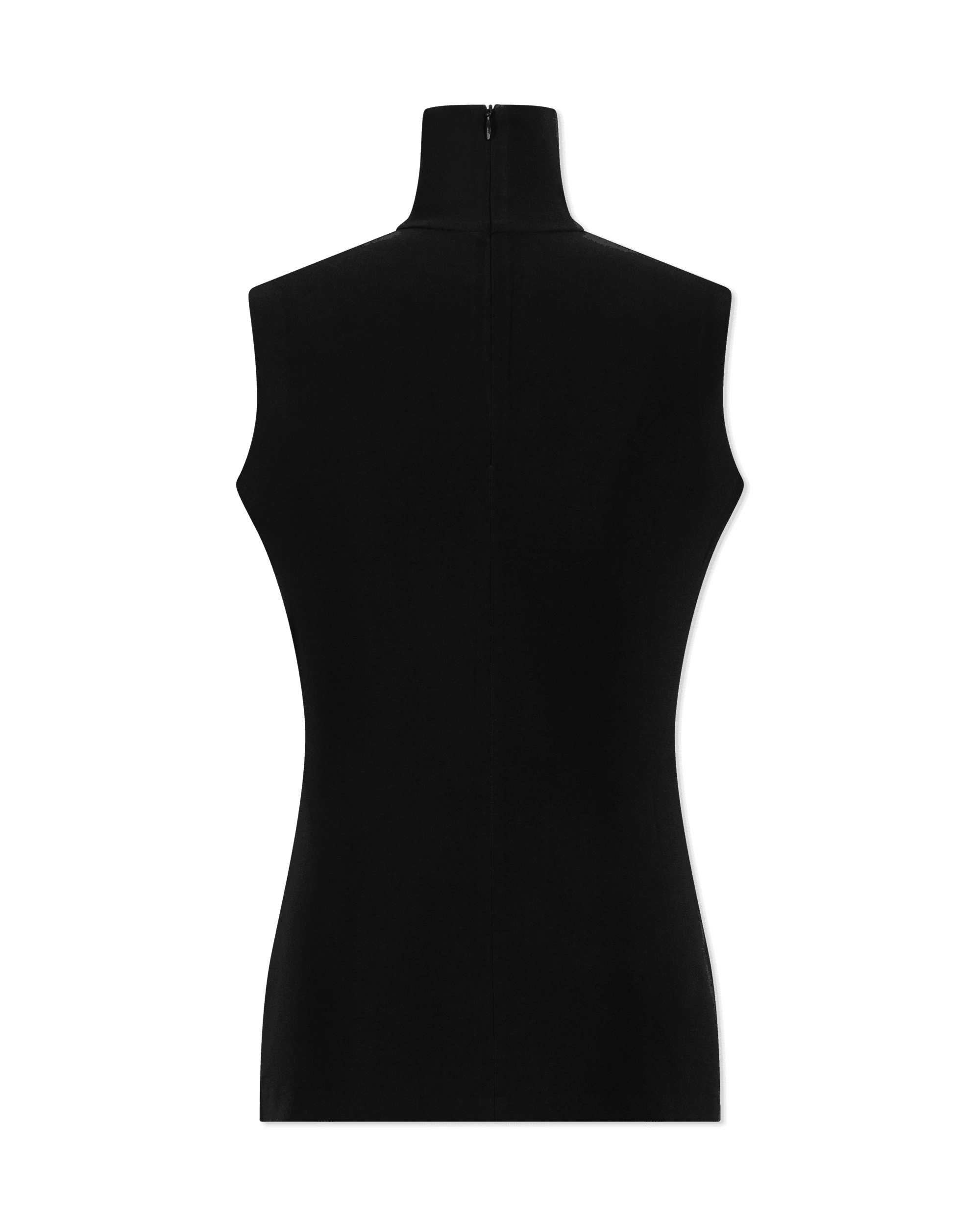 Slim Fit Sleeveless Turtle Top